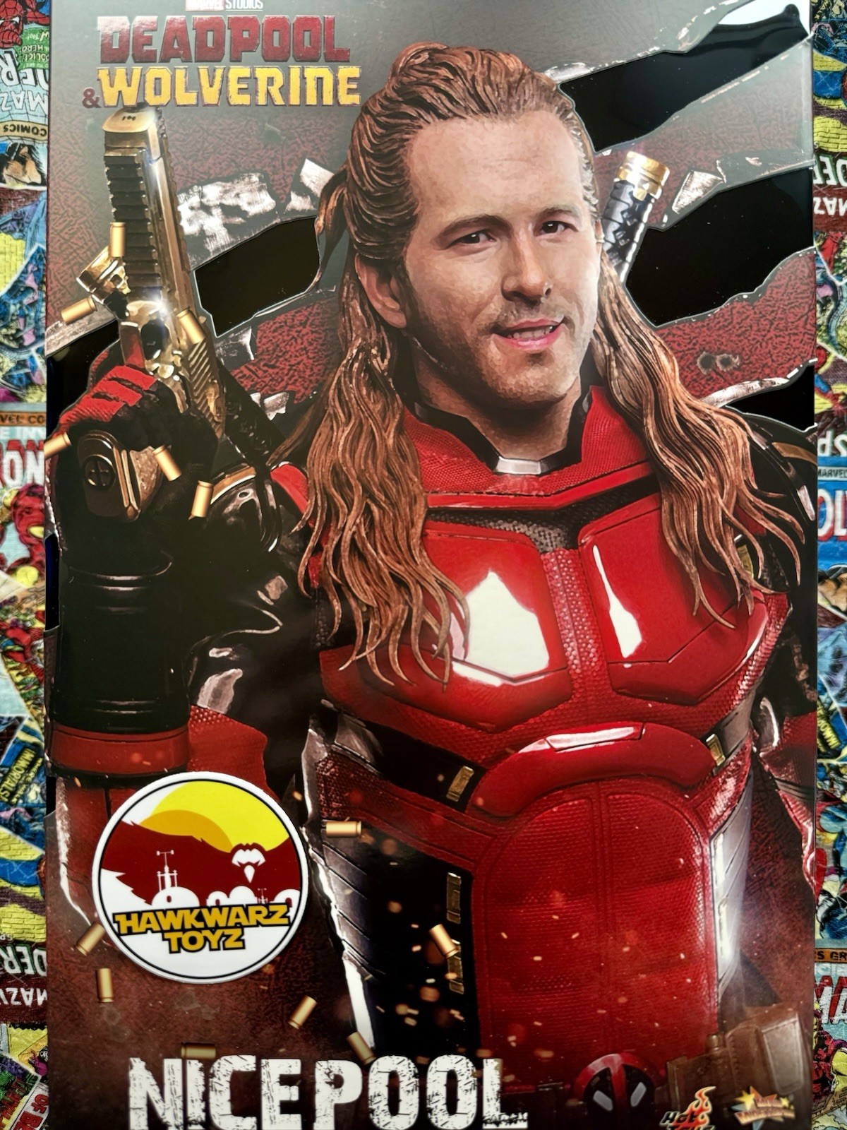 Hot Toys Marvel Deadpool & Wolverine Nicepool MMS788 1/6 Sideshow Reynolds Hot Toys Marvel Deadpool & Wolverine Nicepool MMS788 1/6 Sideshow Reynolds