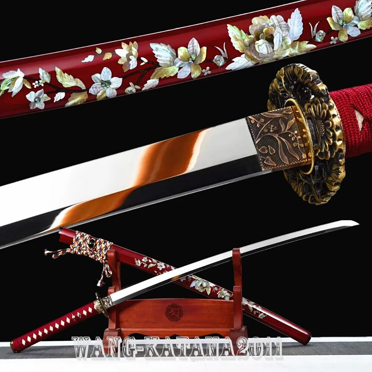 Authentic Handmade Sharp Japanese Samurai Katana Sword High Carbon Steel Blade Authentic Handmade Sharp Japanese Samurai Katana Sword High Carbon Steel Blade