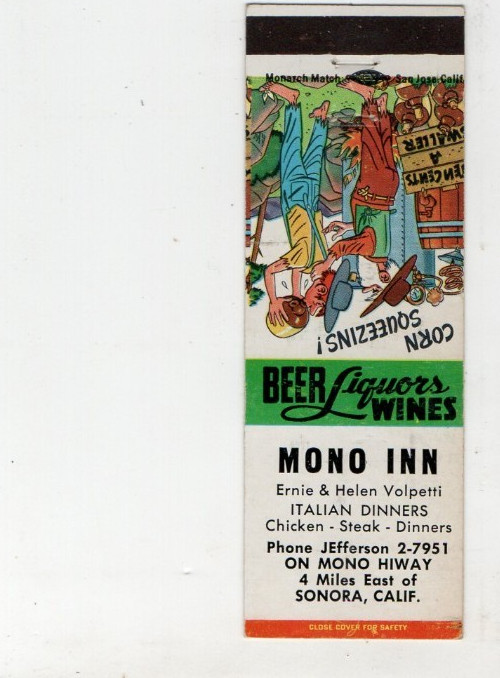 Mono Inn-Near Sonora-California-Ca-Tuolumne County Mono Inn-Near Sonora-California-Ca-Tuolumne County