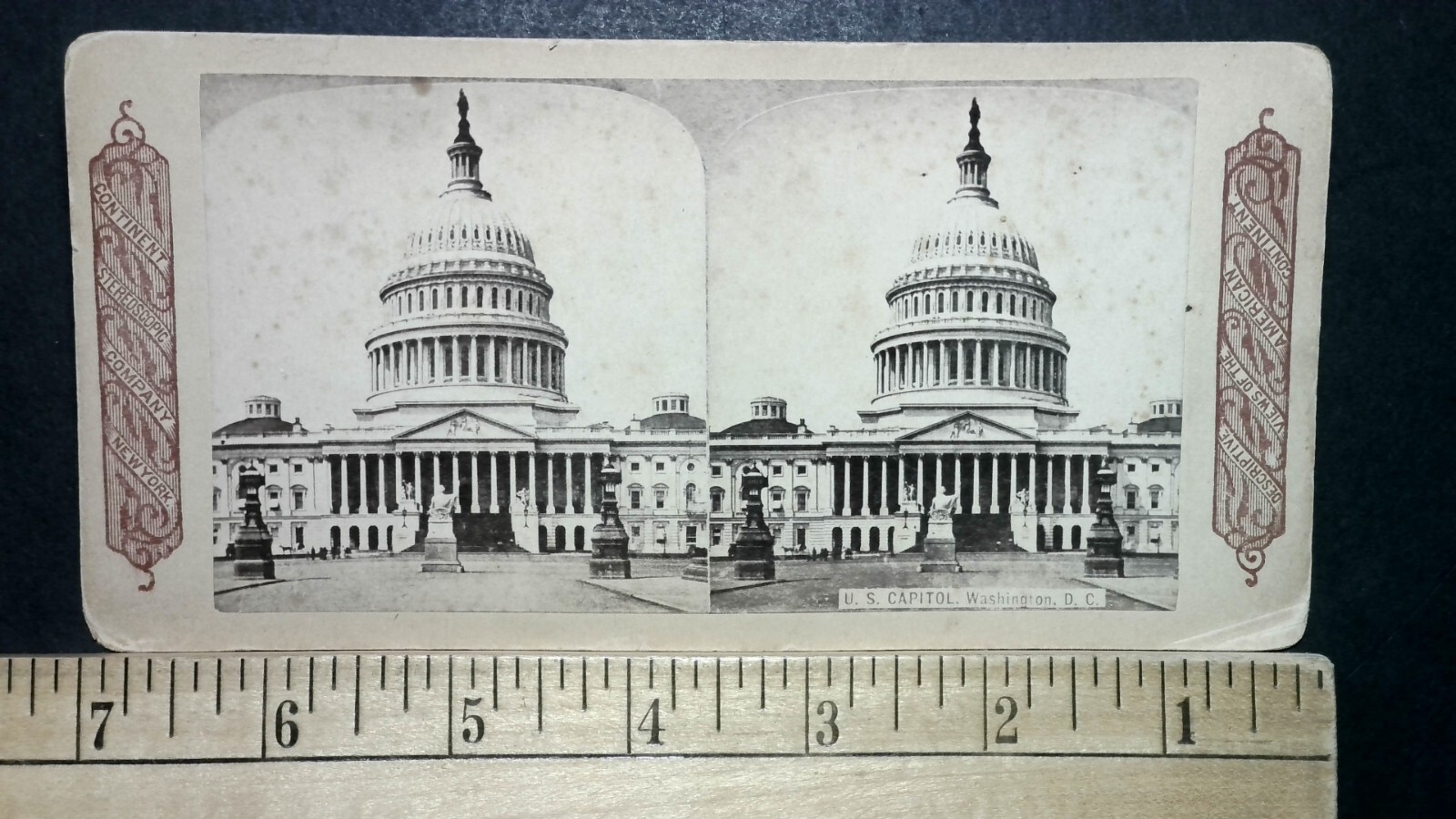 U.S. Capitol Building Stereoview Continent Stereoscopic Co. 1870s Washington DC U.S. Capitol Building Stereoview Continent Stereoscopic Co. 1870s Washington DC