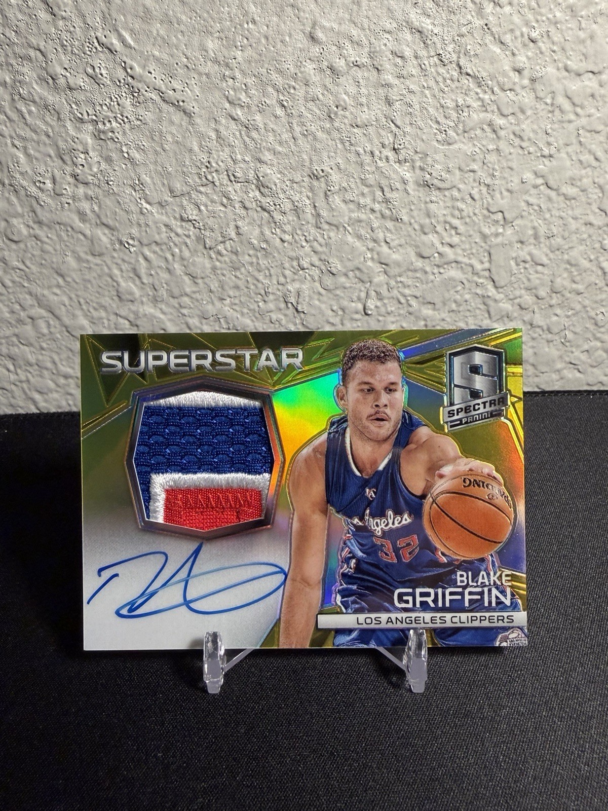 2014-15 Panini Spectra Blake Griffin Gold Patch Auto #/10 Clippers 2014-15 Panini Spectra Blake Griffin Gold Patch Auto #/10 Clippers