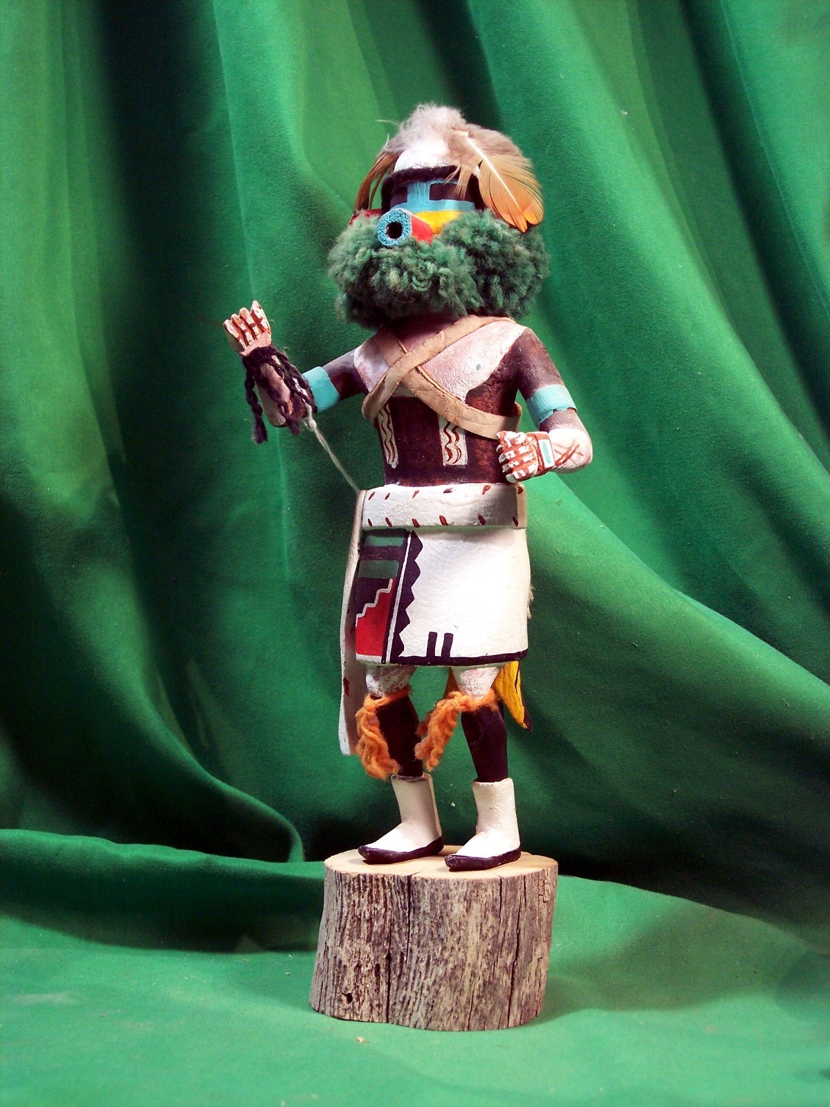 Hopi Kachina Doll -Na-uikuitaka, the PeepingOout Man by Michael Harris - Nice Hopi Kachina Doll -Na-uikuitaka, the PeepingOout Man by Michael Harris - Nice