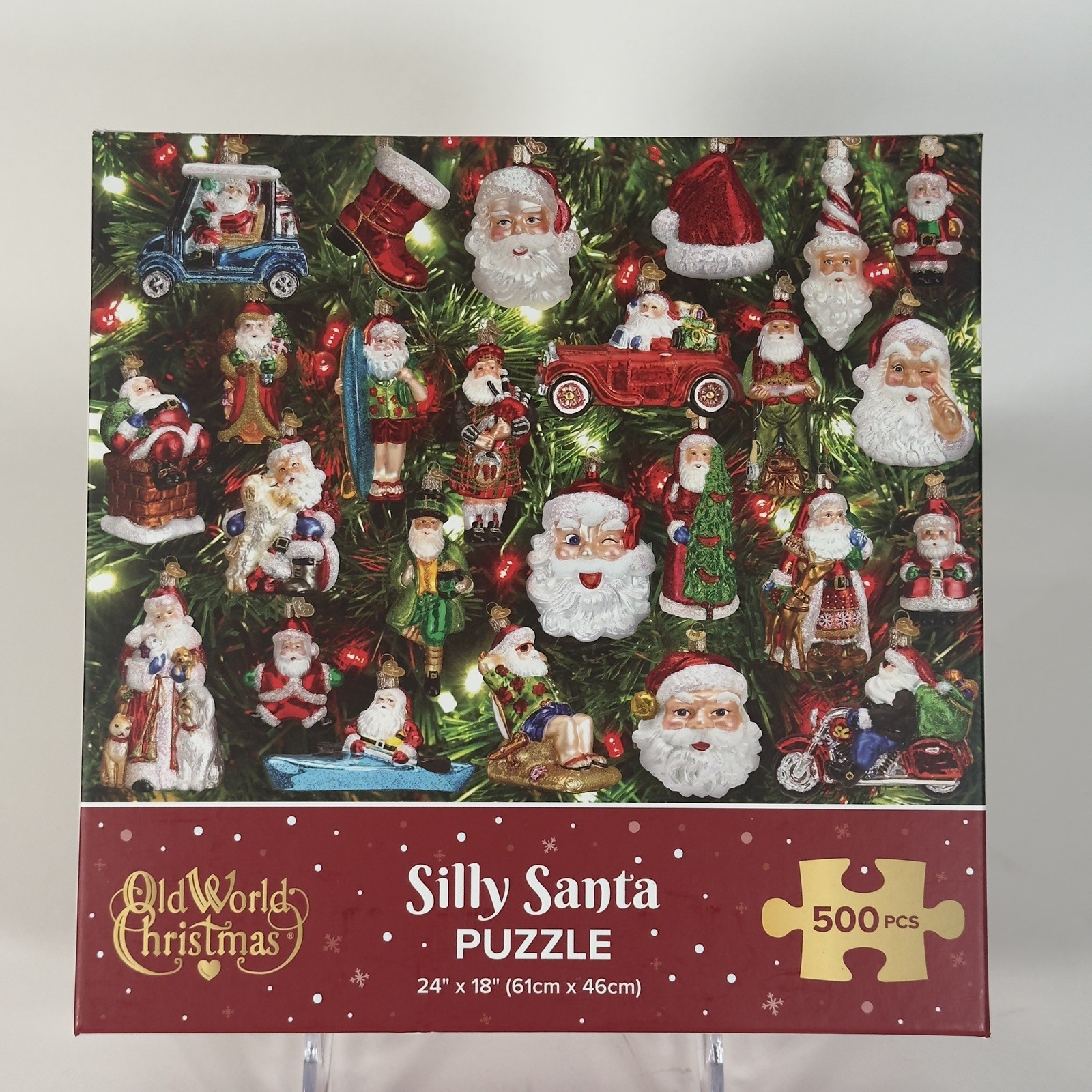 Old World Christmas Silly Santa 500 Piece Puzzle 14401 Christmas Ornaments Old World Christmas Silly Santa 500 Piece Puzzle 14401 Christmas Ornaments