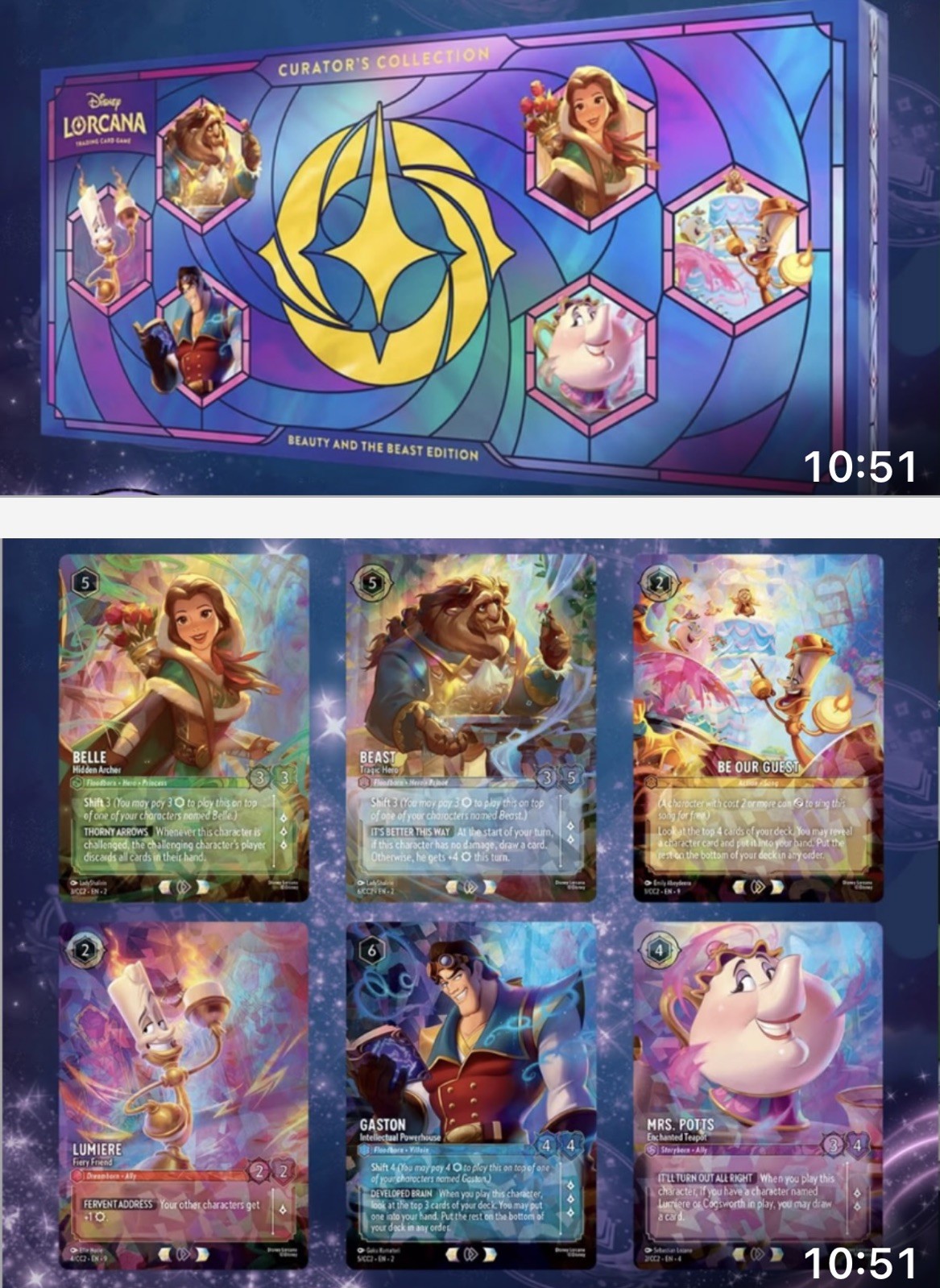 Disney Lorcana TCG FRANCE Collection Beauty & Beast Lot (Available 10/16) Disney Lorcana TCG FRANCE Collection Beauty & Beast Lot (Available 10/16)