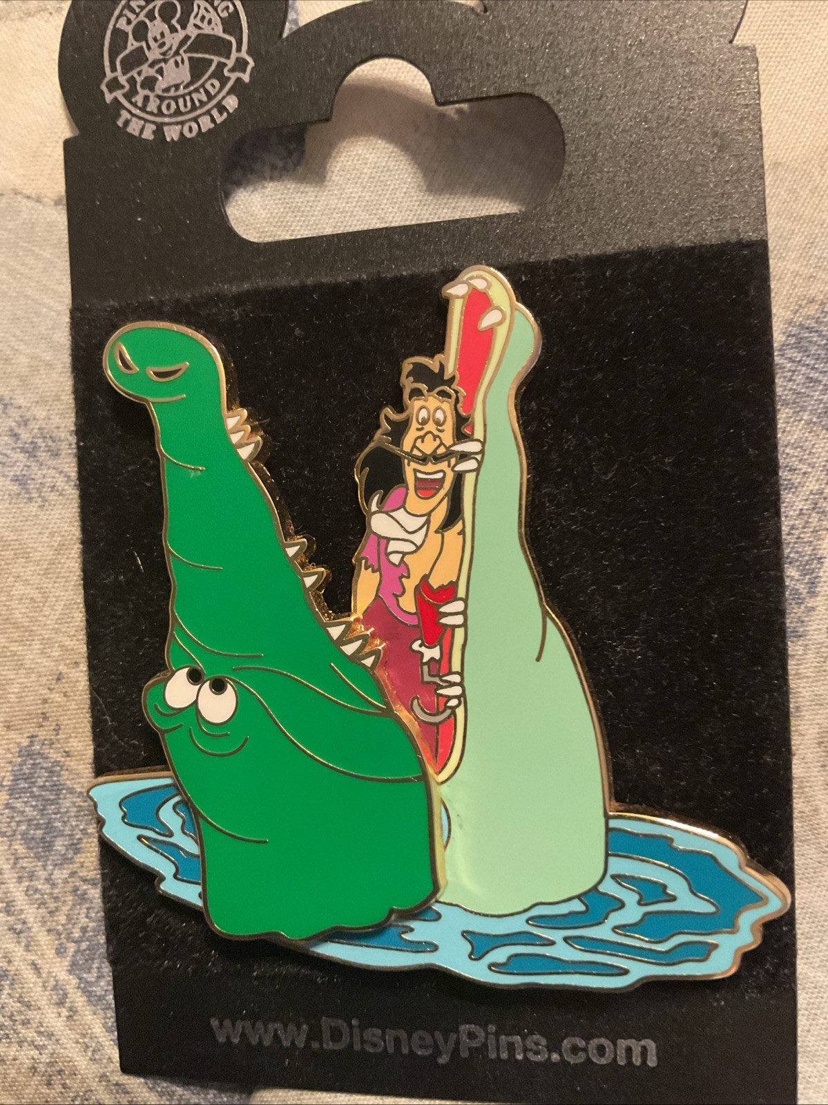 New 2005 DISNEY CAPTAIN HOOK IN TICK TOCK THE CROCODILE PETER PAN PIN Moveable New 2005 DISNEY CAPTAIN HOOK IN TICK TOCK THE CROCODILE PETER PAN PIN Moveable