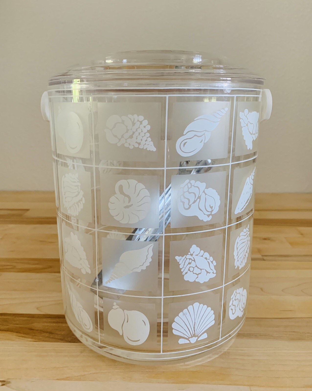 Vintage MCM Culver Clear Lucite Acrylic Insulated Ice Bucket Barware w/ Lid Vintage MCM Culver Clear Lucite Acrylic Insulated Ice Bucket Barware w/ Lid