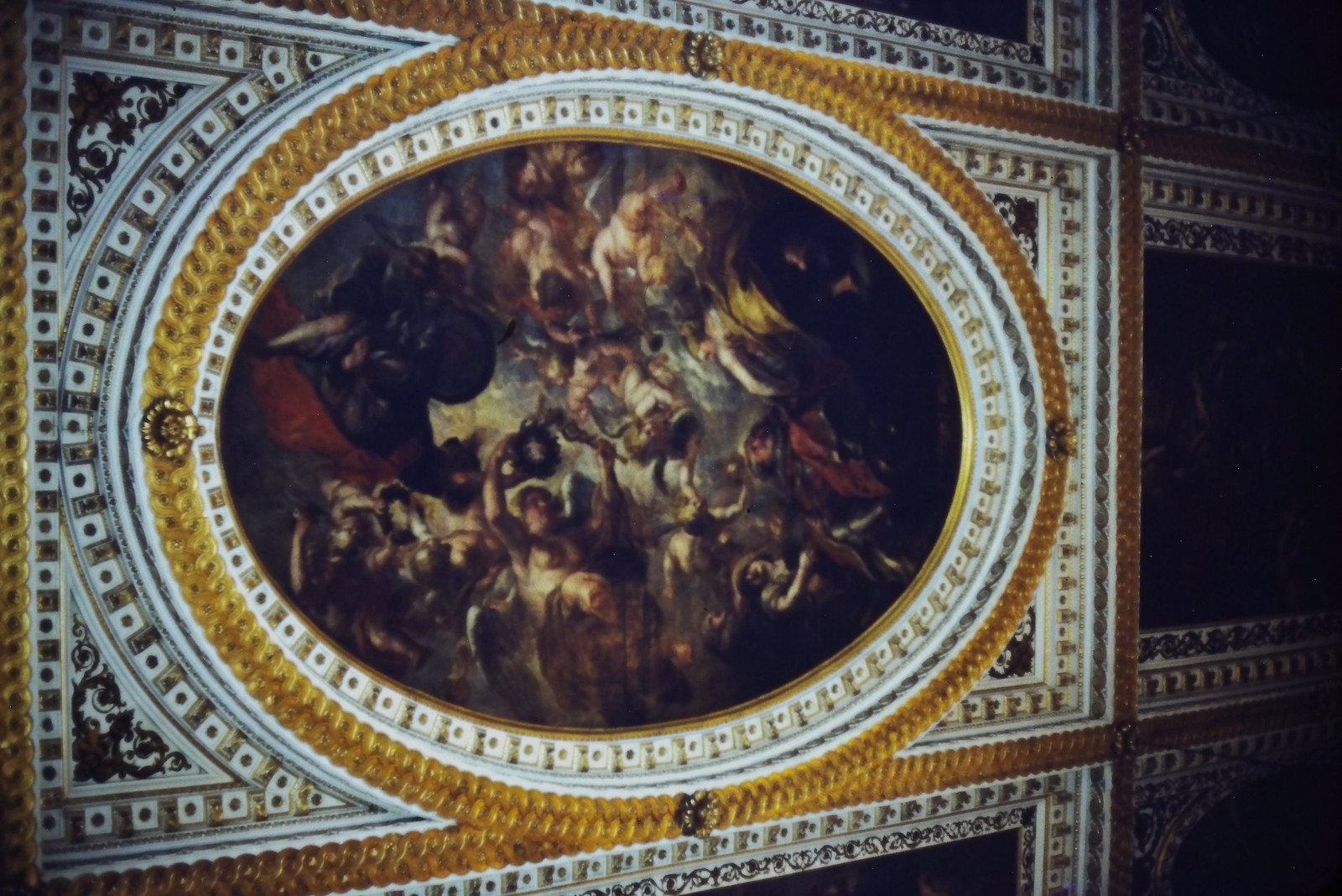 c1960's Kodachrome 35mm Slide, Baroque Ceiling Painting, Art Europe 17th 18th c1960's Kodachrome 35mm Slide, Baroque Ceiling Painting, Art Europe 17th 18th