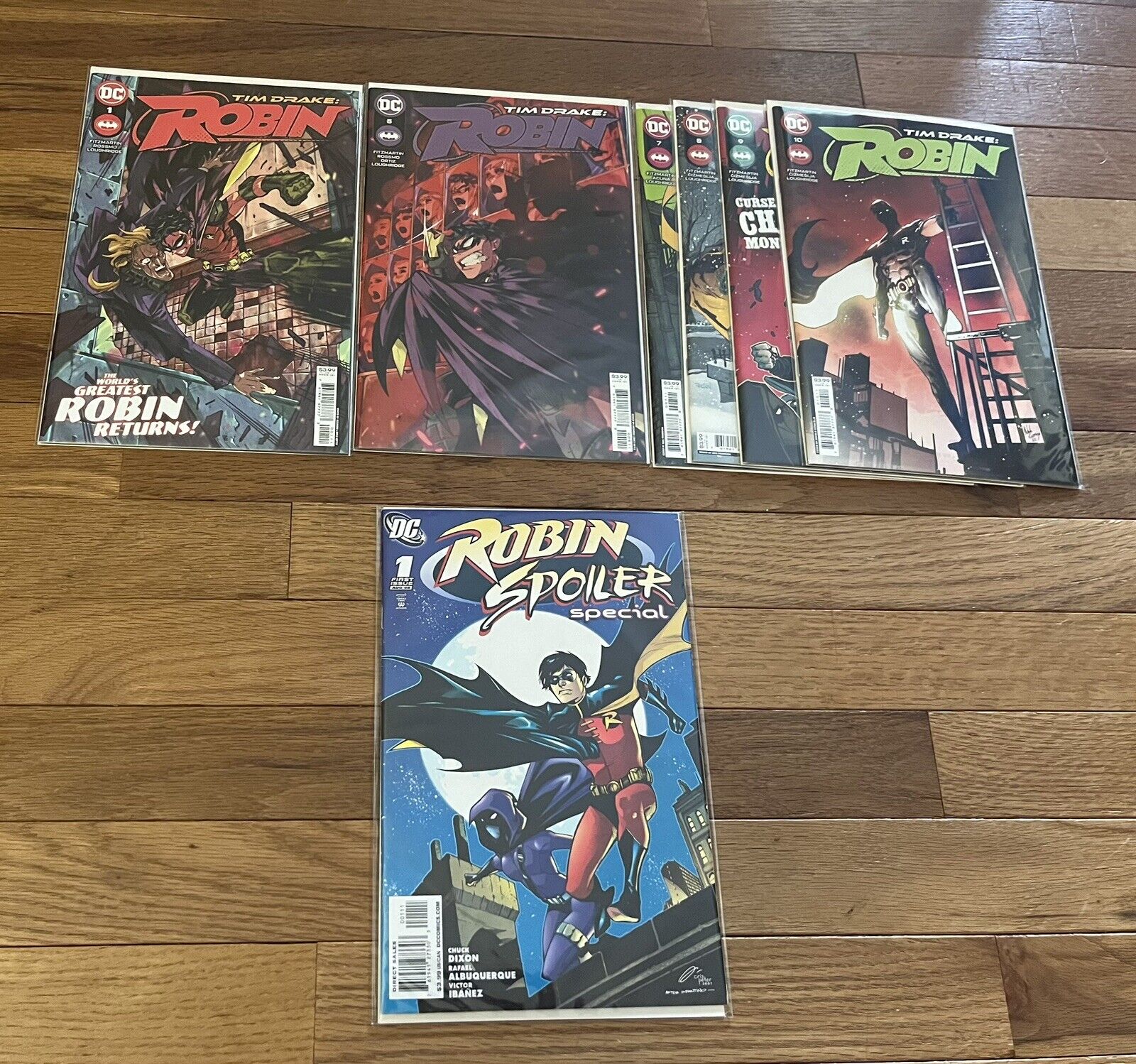 Lot of modern Tim Drake: Robin issues and Robin Spoiler Special
