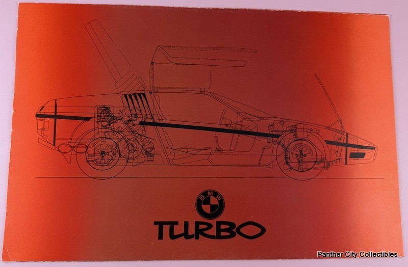 Manufacturer Original 1972 BMW Turbo Concept Car Auto Brochure Manufacturer Original 1972 BMW Turbo Concept Car Auto Brochure