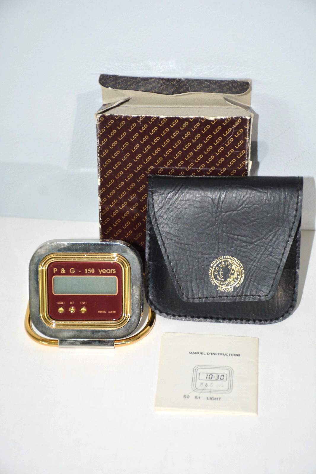 1987 Procter & Gamble P&G 150th Anniversary Alarm Clock Travel Case NIB Vintage 1987 Procter & Gamble P&G 150th Anniversary Alarm Clock Travel Case NIB Vintage