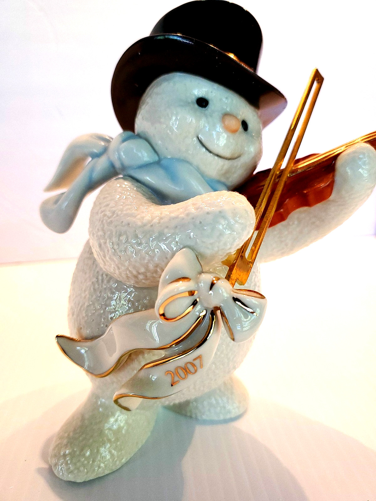 LENOX 2007 SNOWMAN Violin SERENADE Figurine - NIB COA LENOX 2007 SNOWMAN Violin SERENADE Figurine - NIB COA