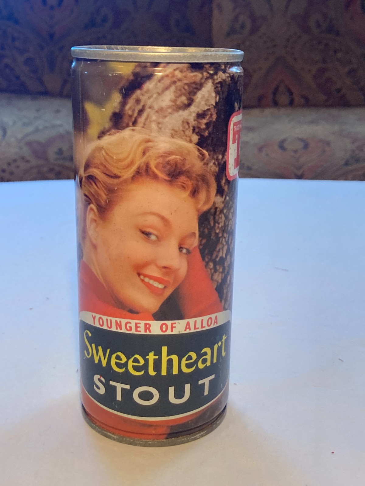 c1970 Tennent Sweetheart Stout Younger of Alloa United Kingdom pull tab Beer Can