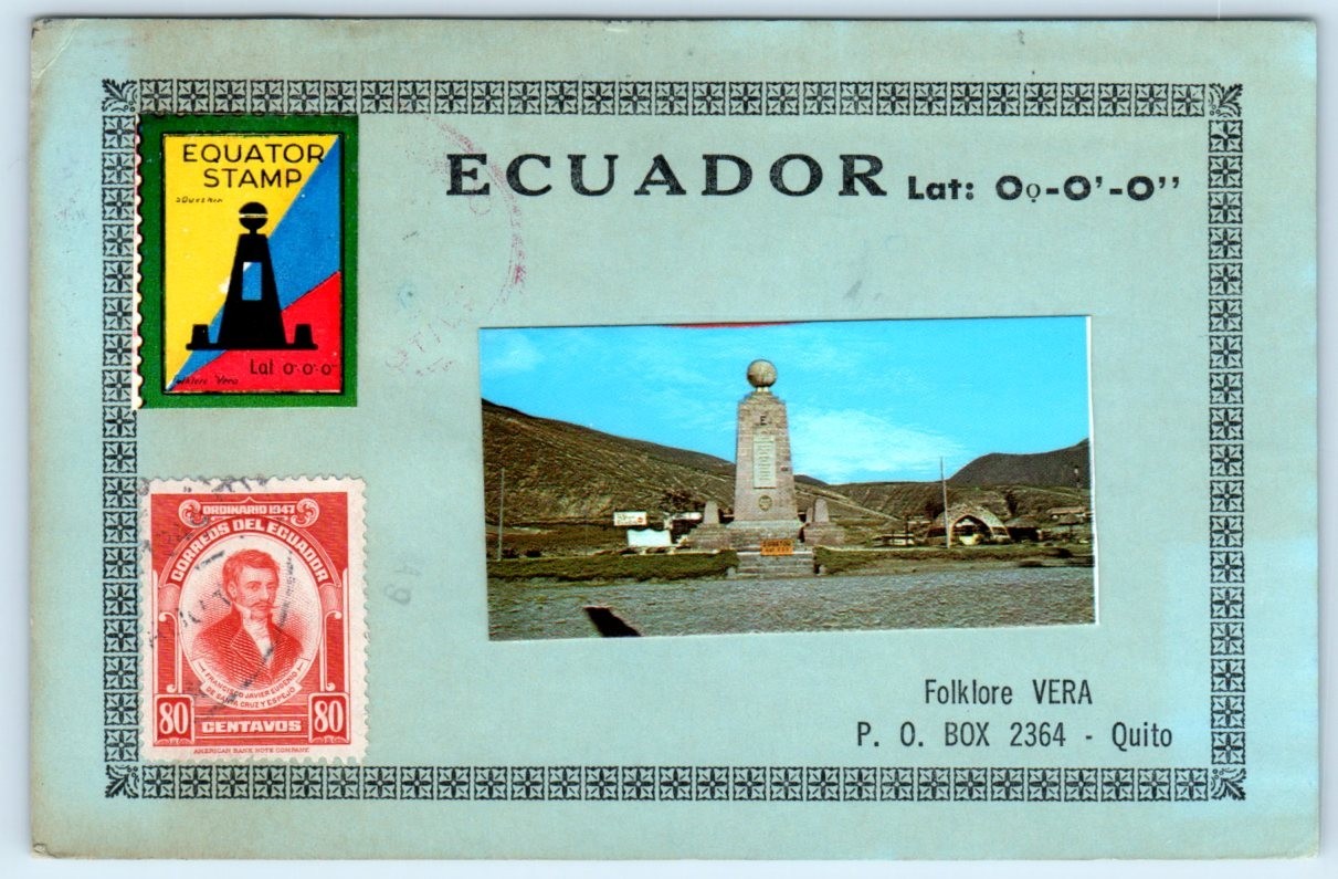 Mitad del Mundo near Quito ECUADOR 4x6 Postcard