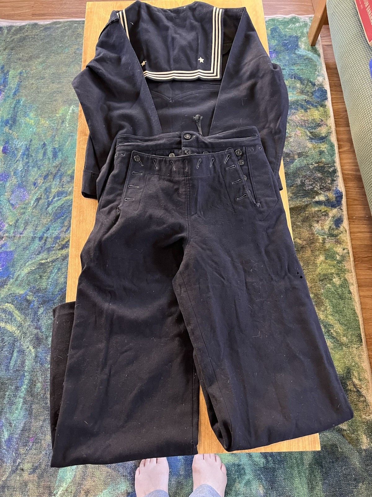 Vintage Naval Wool Crackerjack Uniform Vintage Naval Wool Crackerjack Uniform