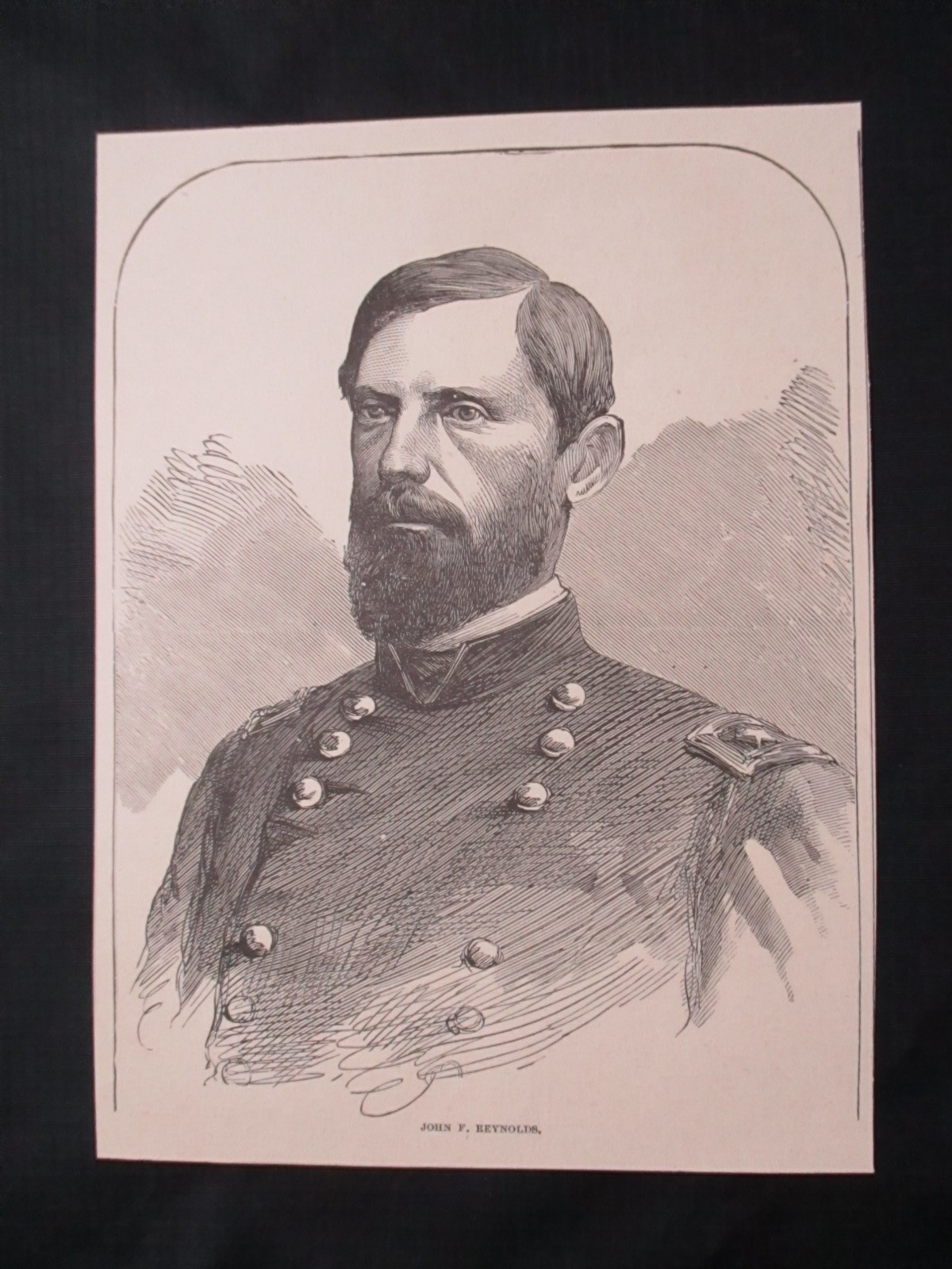 1894 Civil War 6.5" x 5" Print - Union General John Reynolds - FRAME FOR A GIFT 1894 Civil War 6.5" x 5" Print - Union General John Reynolds - FRAME FOR A GIFT
