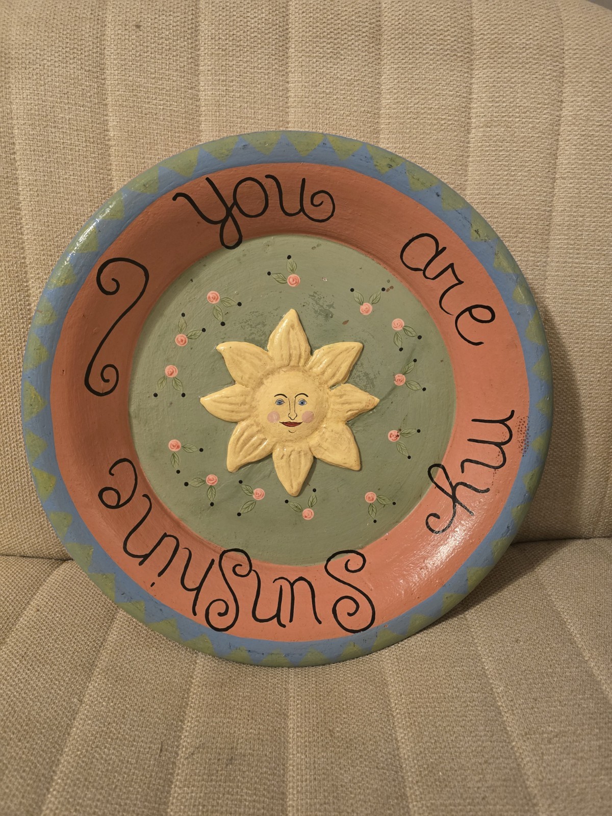 Vintage Celestial Pottery Plate