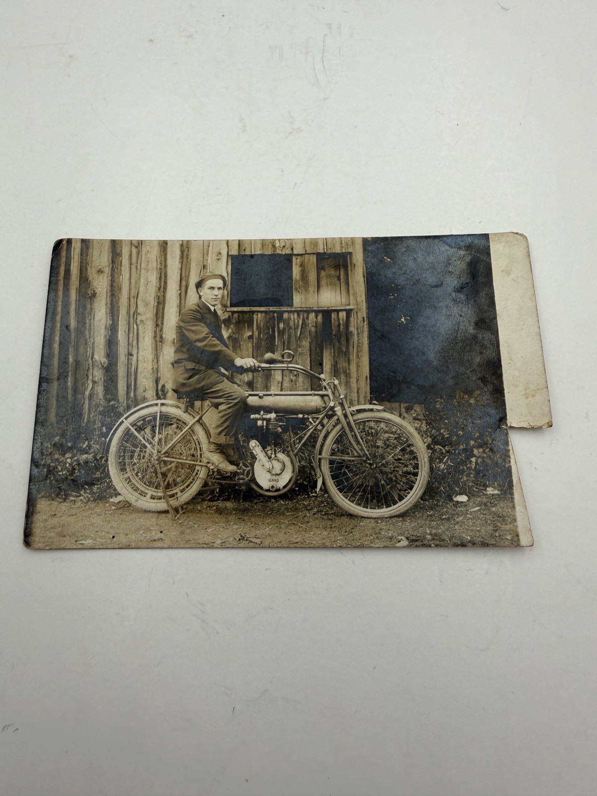 Vintage Yale Motorcycle Real Photo Post Card Cut SHIPS FREE IN THE USA Vintage Yale Motorcycle Real Photo Post Card Cut SHIPS FREE IN THE USA