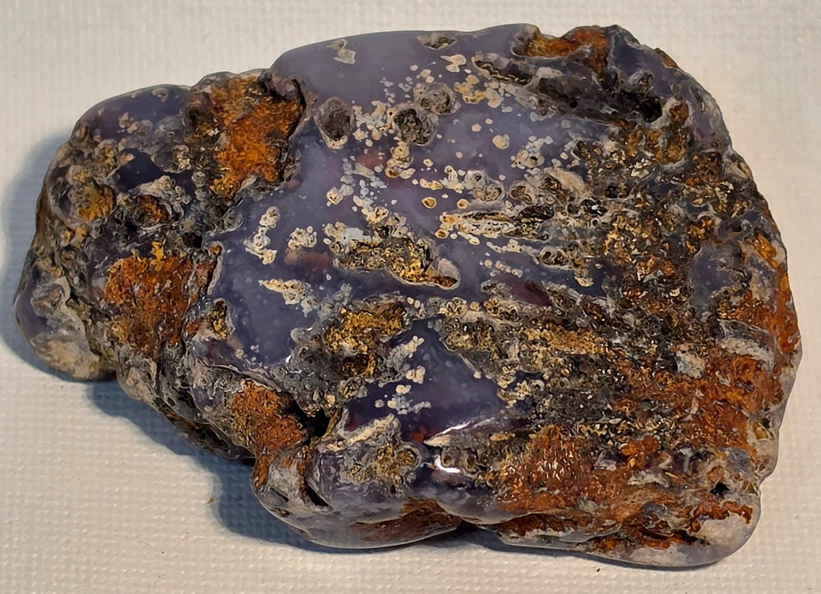 Holley Blue Agate Oregon 96gm Polished Natural Lapidary Gem Specimen Holley Blue Agate Oregon 96gm Polished Natural Lapidary Gem Specimen