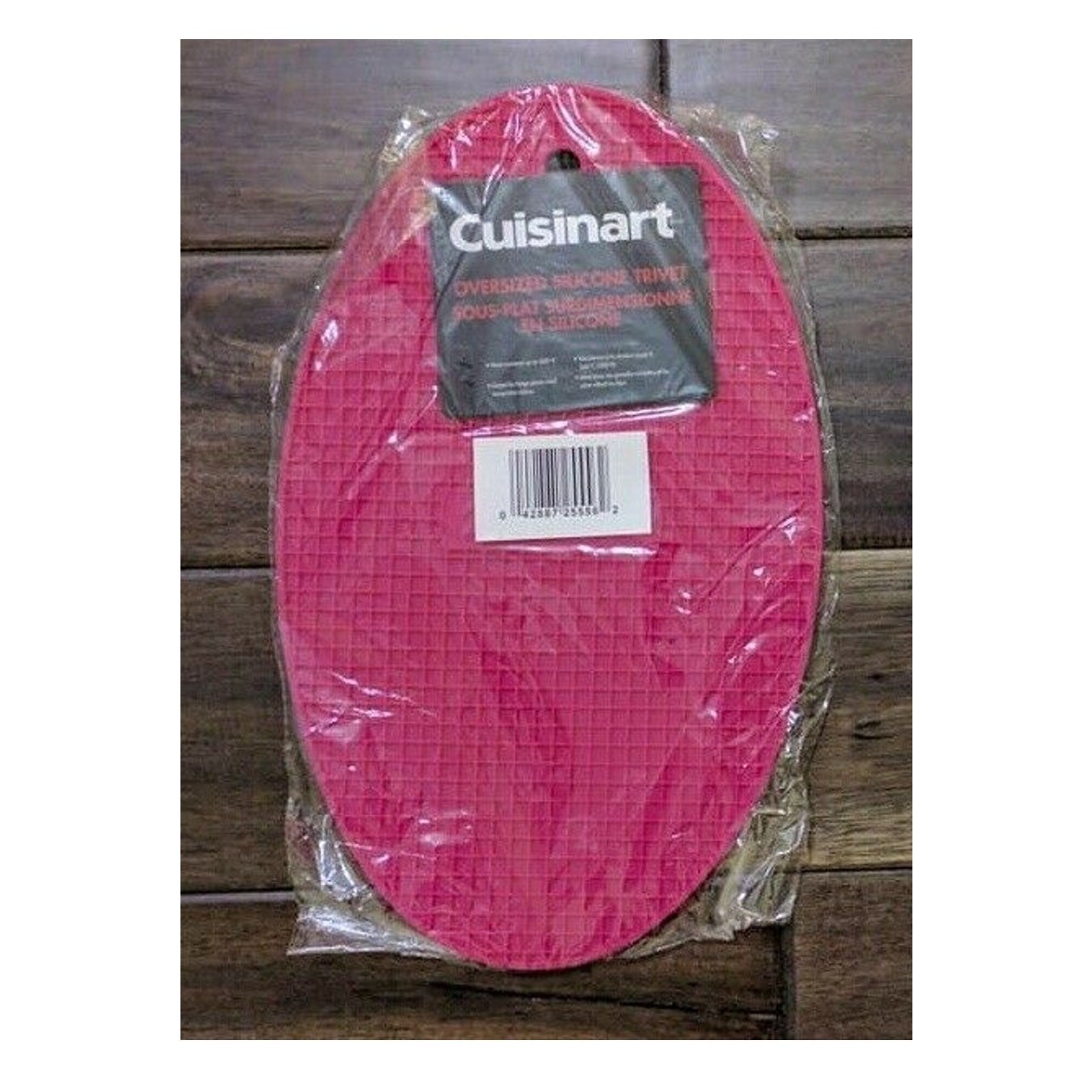 NEW Cuisinart Oversized Oval Silicone Trivet Pink