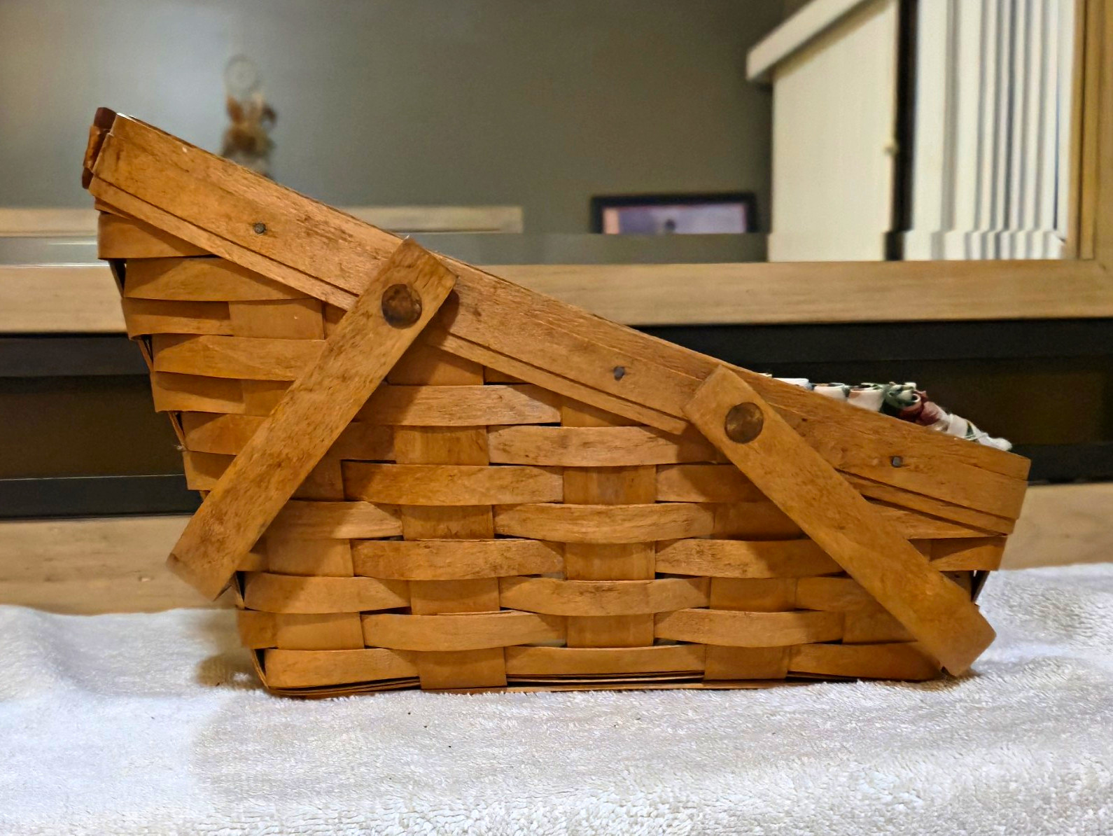 Vintage 1996 Longaberger Slanted Vegetable Basket Combo Dave Longaberger Signed Vintage 1996 Longaberger Slanted Vegetable Basket Combo Dave Longaberger Signed