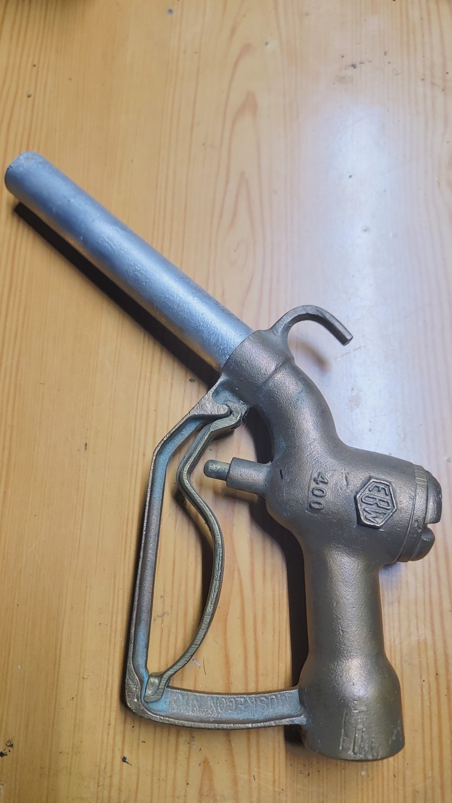 Vintage EBW 400 Brass Fuel Nozzle Gas Pump Vintage EBW 400 Brass Fuel Nozzle Gas Pump