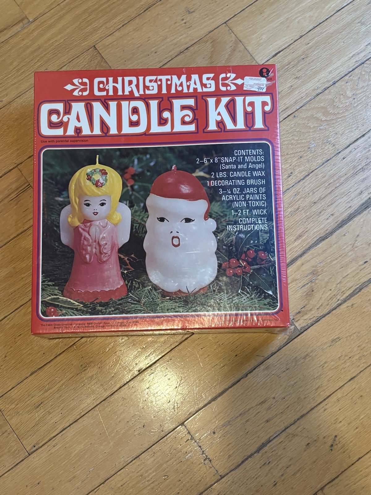 Christmas Candle Making Kit VTG 70s Santa & Angel Sealed New Christmas Candle Making Kit VTG 70s Santa & Angel Sealed New