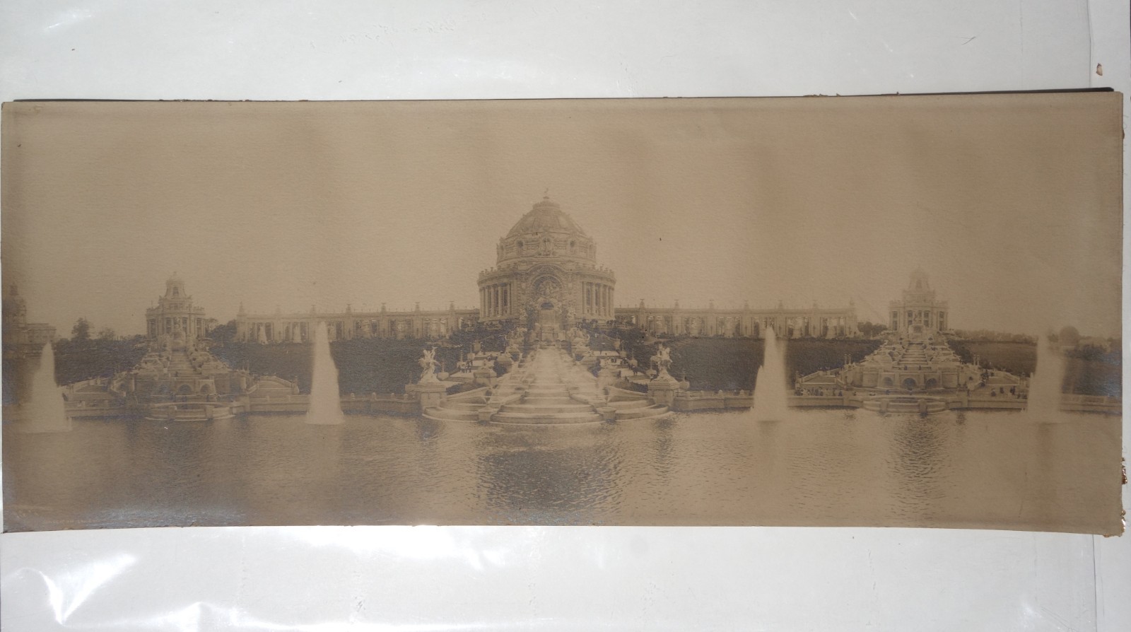 Antique 1904 23x9 Long Photograph Louisiana Purchase Exposition Festival Hall Antique 1904 23x9 Long Photograph Louisiana Purchase Exposition Festival Hall