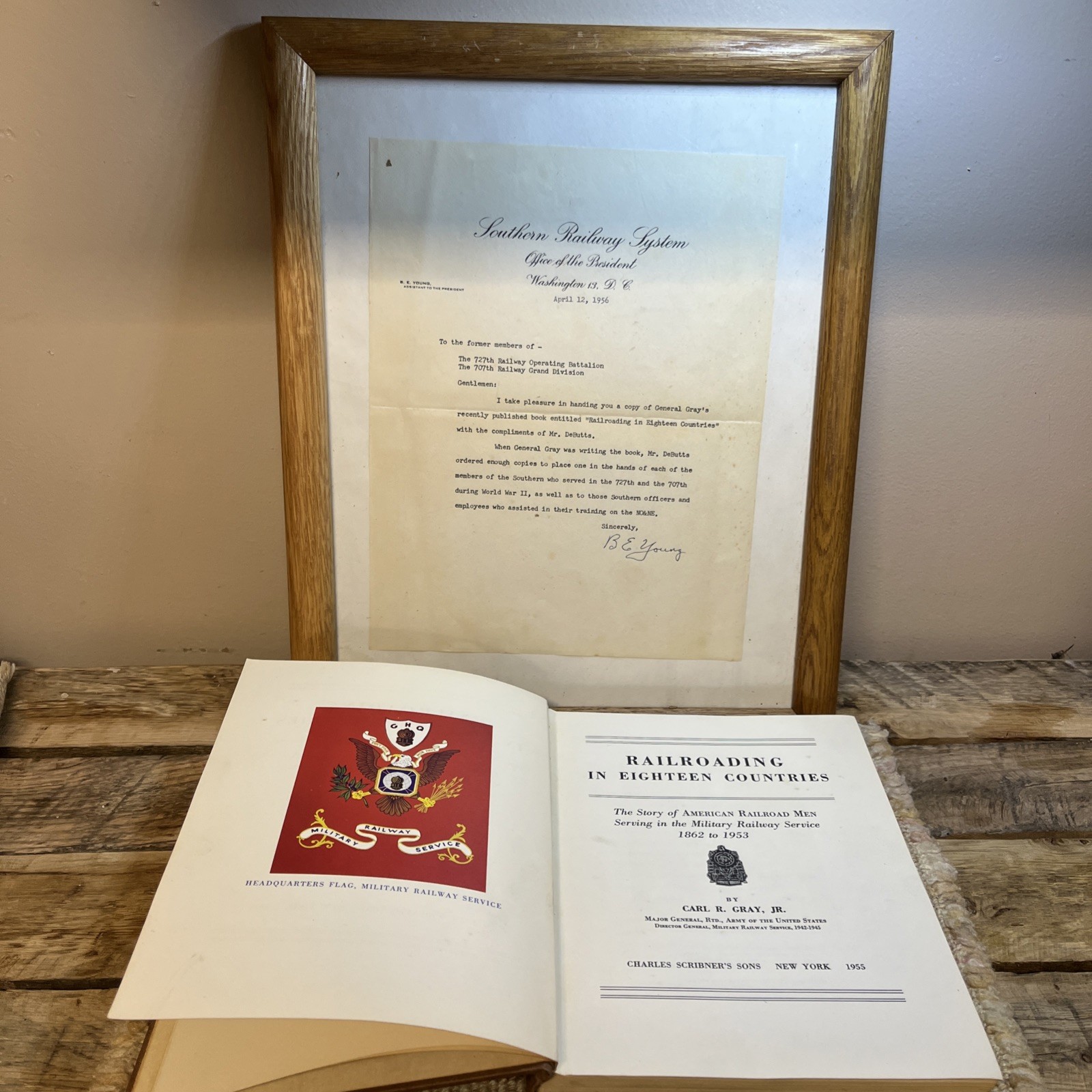 1955 Railroading in Eighteen Countries 1st Ed W/Rare Southern Railway Letter 1955 Railroading in Eighteen Countries 1st Ed W/Rare Southern Railway Letter