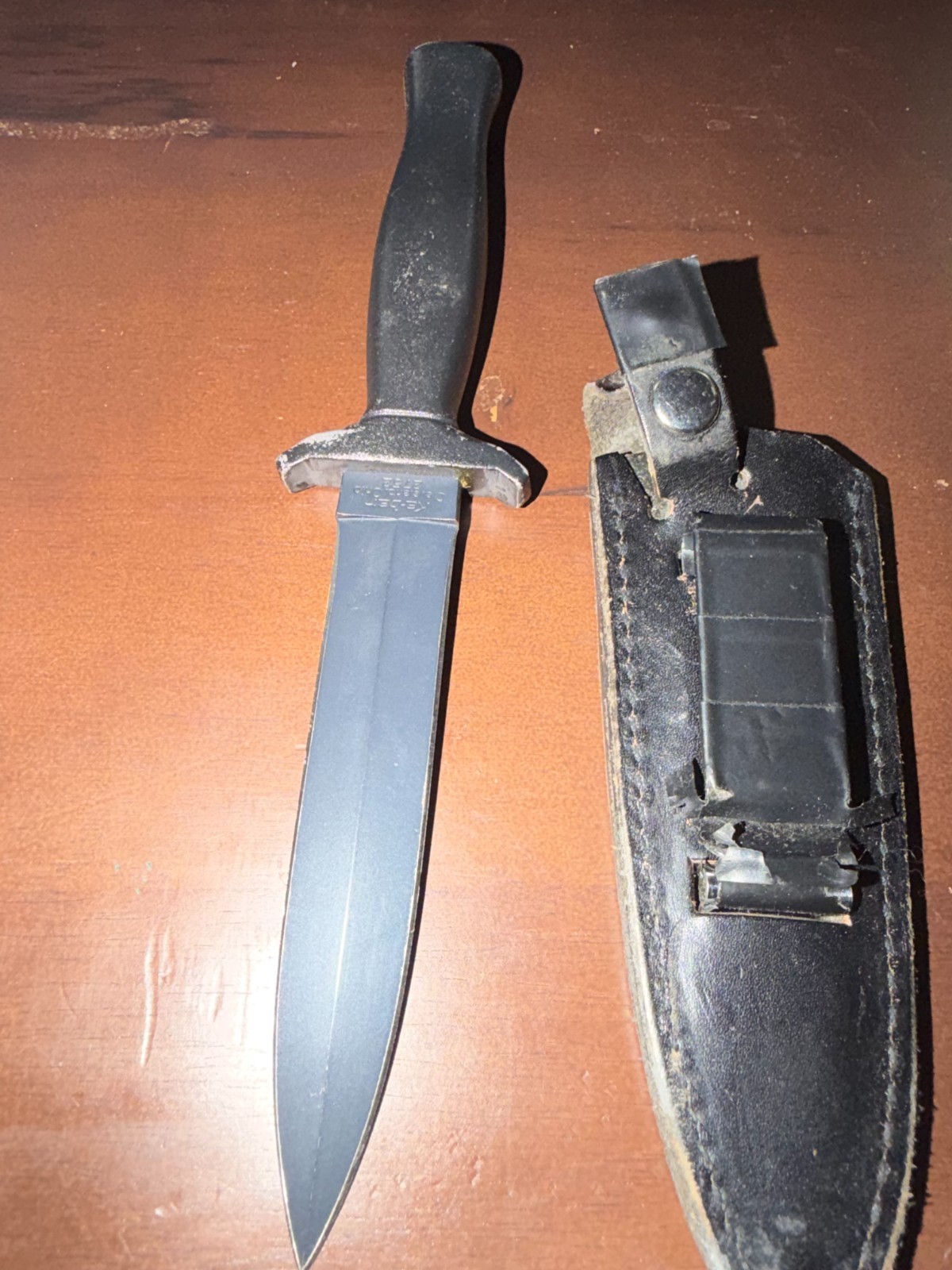 Vintage Ka-Bar 2752 Black Ghost Boot Knife Cleveland Ohio Japan w Original Sheat Vintage Ka-Bar 2752 Black Ghost Boot Knife Cleveland Ohio Japan w Original Sheat