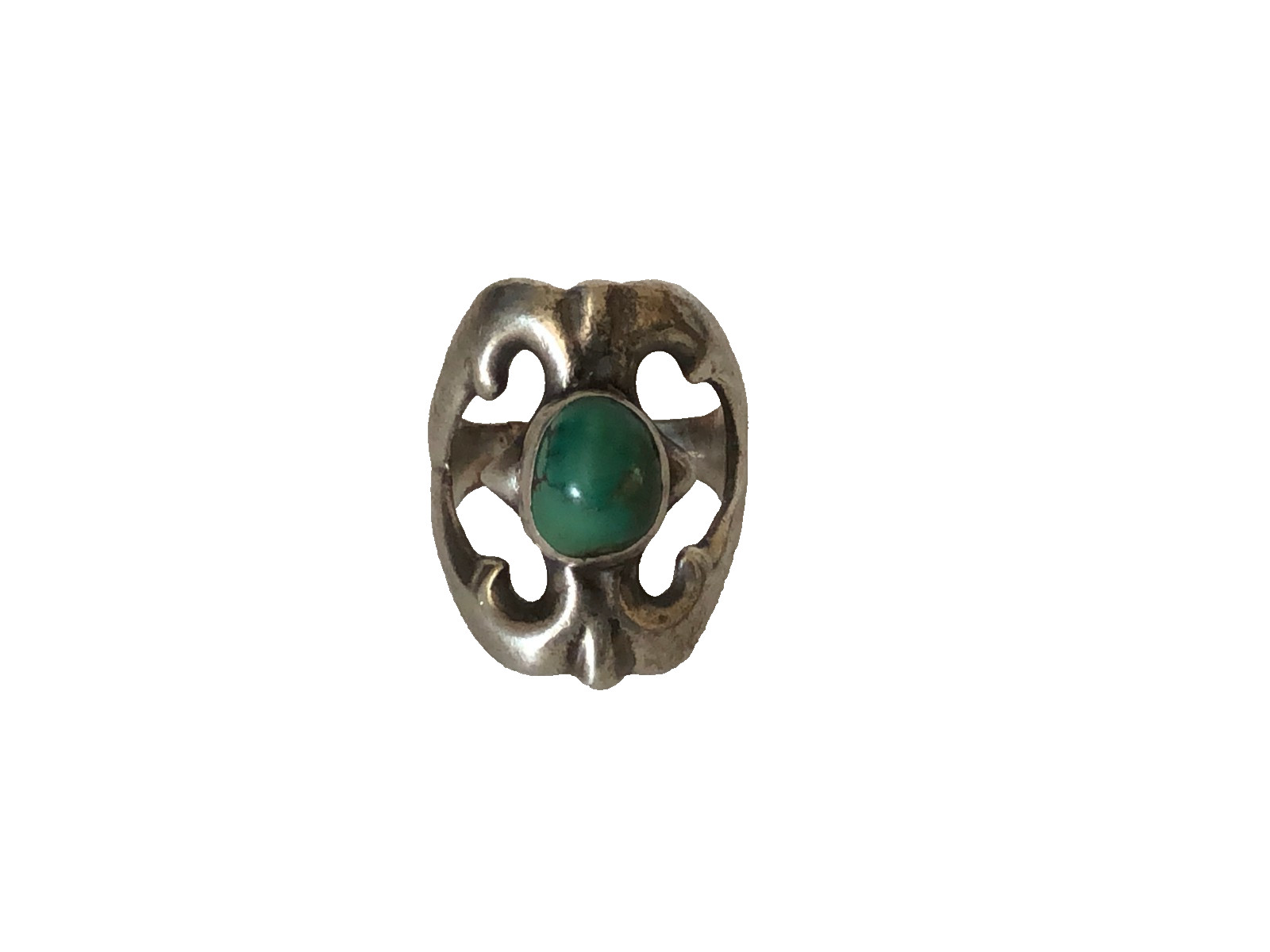 Navajo Sandcast Natural Turquoise Vintage Ring Sterling Silver 925 Size 10.5 Navajo Sandcast Natural Turquoise Vintage Ring Sterling Silver 925 Size 10.5