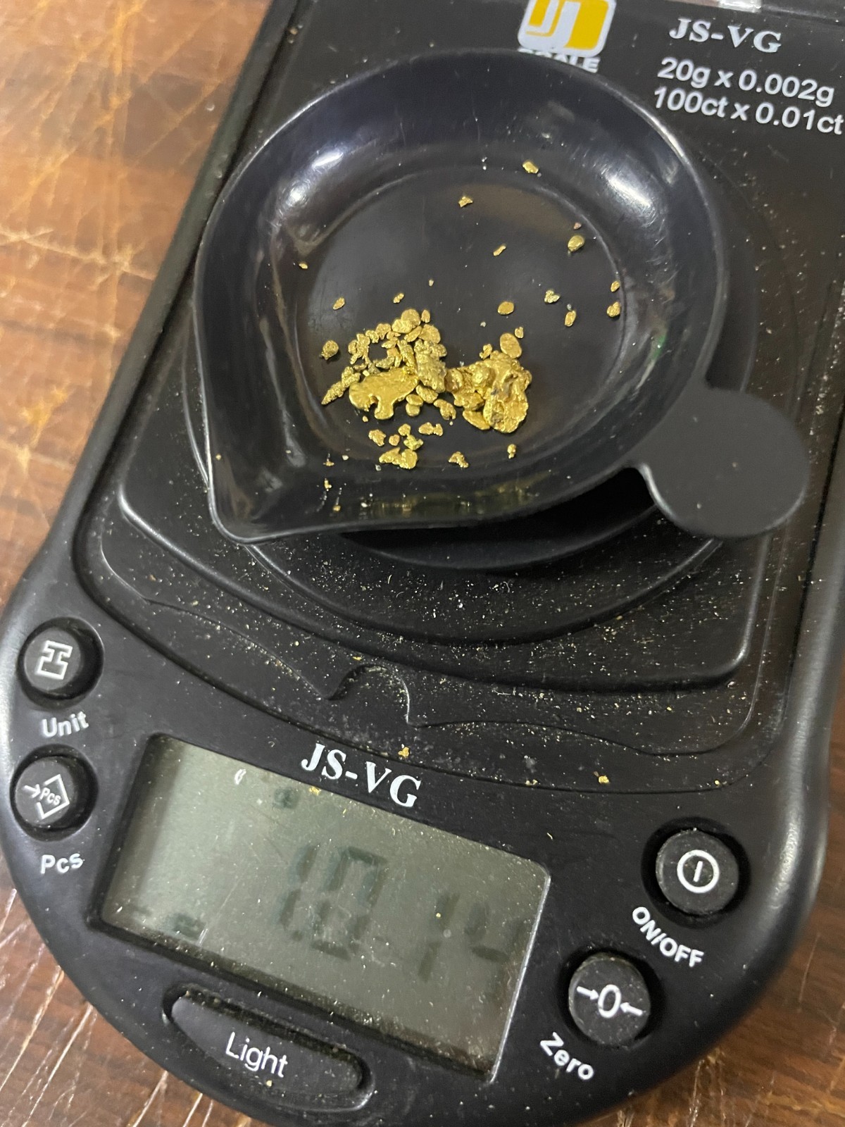 1 grams of Natural gold from South & North Carolina 1 grams of Natural gold from South & North Carolina