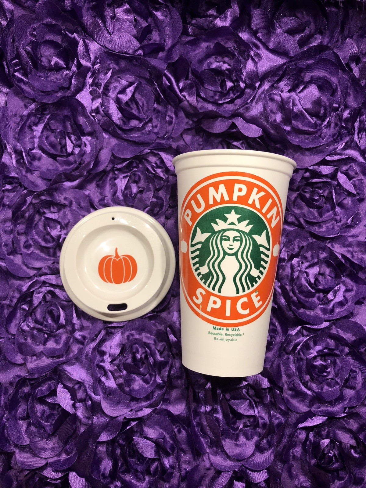 "Pumpkin Spice" Personalized Starbucks Cup w/Free Shipping & Quantity Discounts "Pumpkin Spice" Personalized Starbucks Cup w/Free Shipping & Quantity Discounts