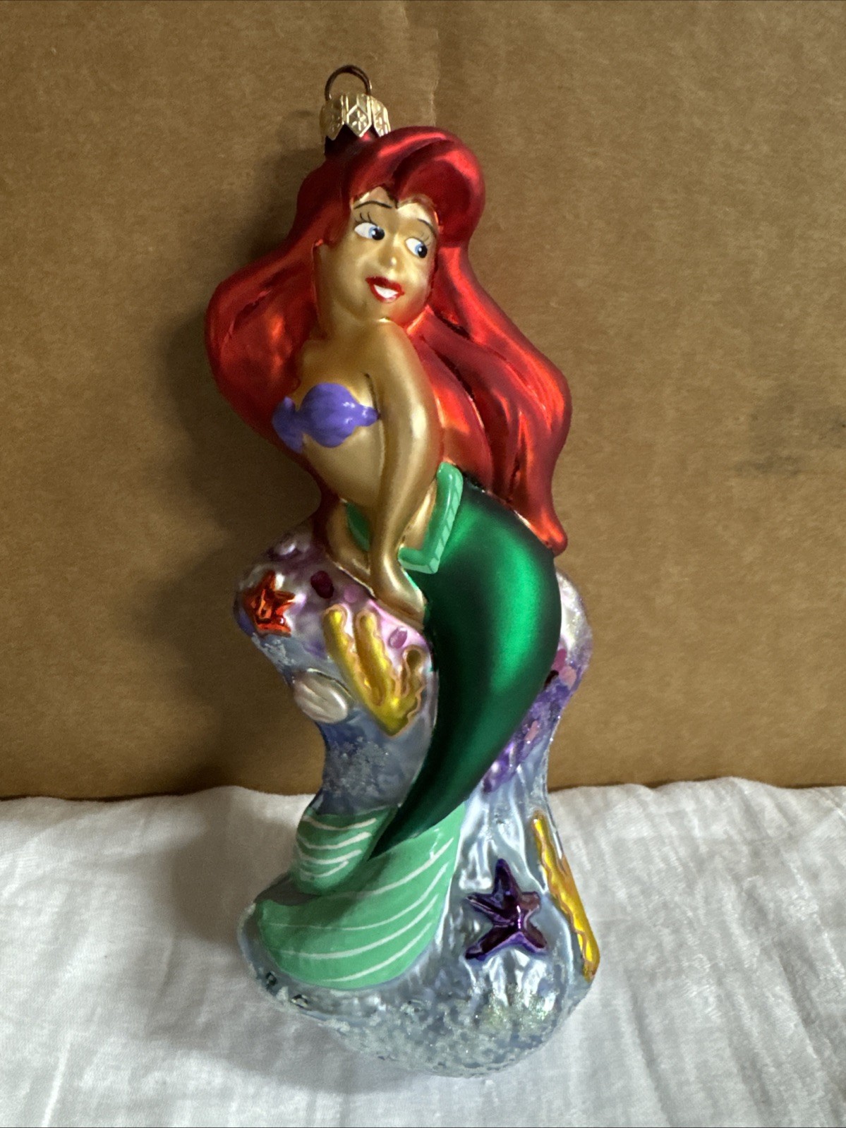 1997 CHRISTOPHER RADKO DISNEY LITTLE MERMAID ARIEL 8.5"ORNAMENT With Box