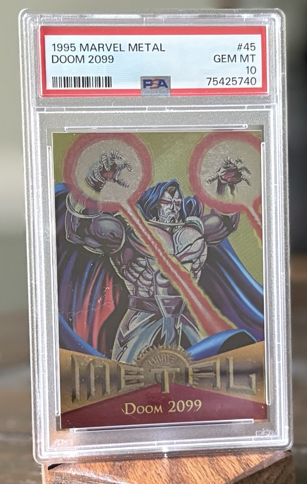 1995 Fleer Marvel Metal #45 Doom 2099 Gem Mint PSA 10 Low Pop 1995 Fleer Marvel Metal #45 Doom 2099 Gem Mint PSA 10 Low Pop