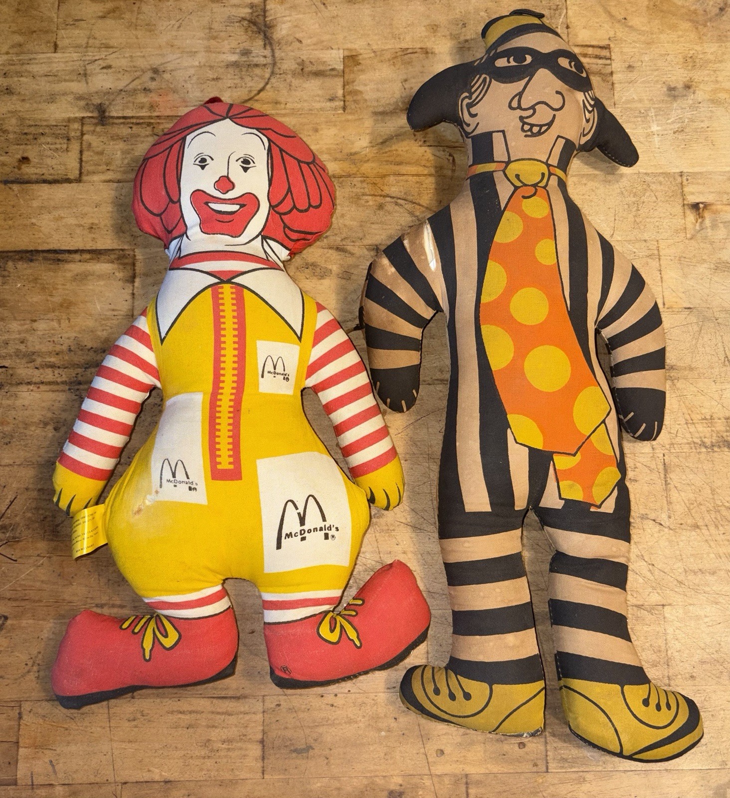 Vintage Ronald McDonald and Hamburglar Doll Set of 2 Vintage Ronald McDonald and Hamburglar Doll Set of 2