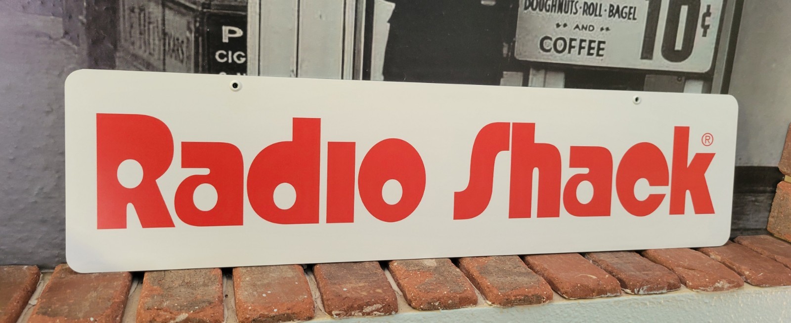 Radio Shack Aluminum sign 6" x 24" Radio Shack Aluminum sign 6" x 24"