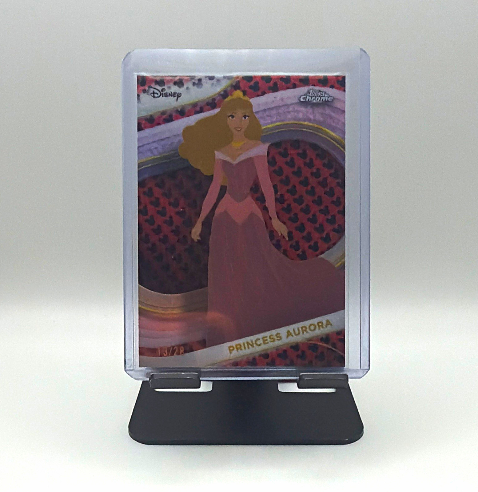 Topps 2025 Disney Chrome Princess Aurora #120 Serial Numbered Trading Card /28