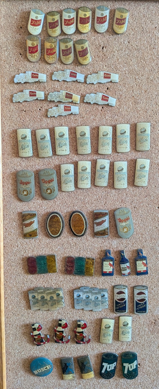Vintage Beer Soda Enamel Pin Lot 55pc Schlitz Coors Truck Pepsi Wild Turkey Vintage Beer Soda Enamel Pin Lot 55pc Schlitz Coors Truck Pepsi Wild Turkey
