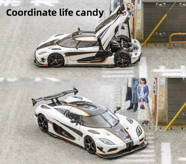 Focal Horizon 1/64 Agera RS Glacier White Diecast Model Car