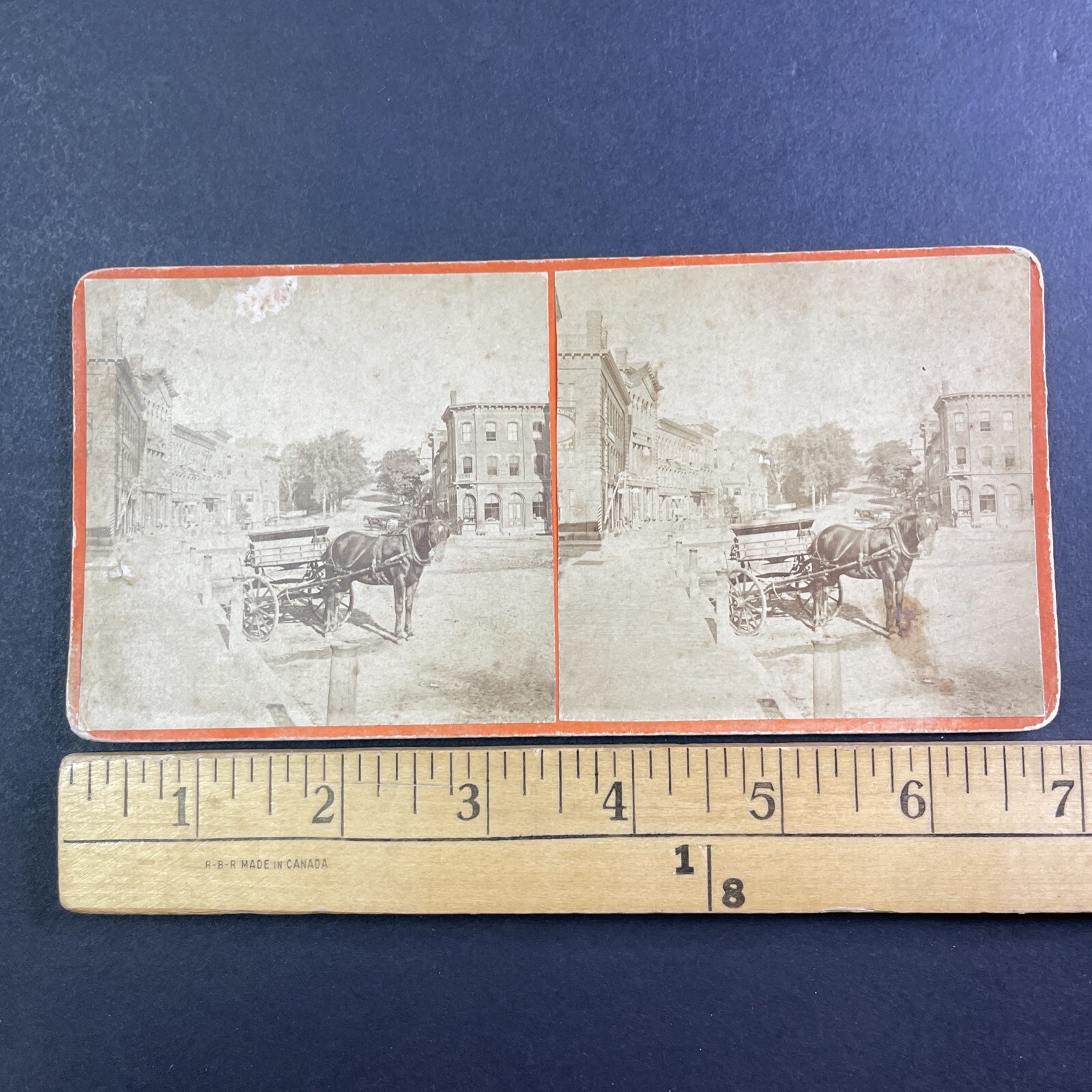 Southbridge Massachusetts Stereoview C.H. Townsend Edwards' Block 1870s Southbridge Massachusetts Stereoview C.H. Townsend Edwards' Block 1870s