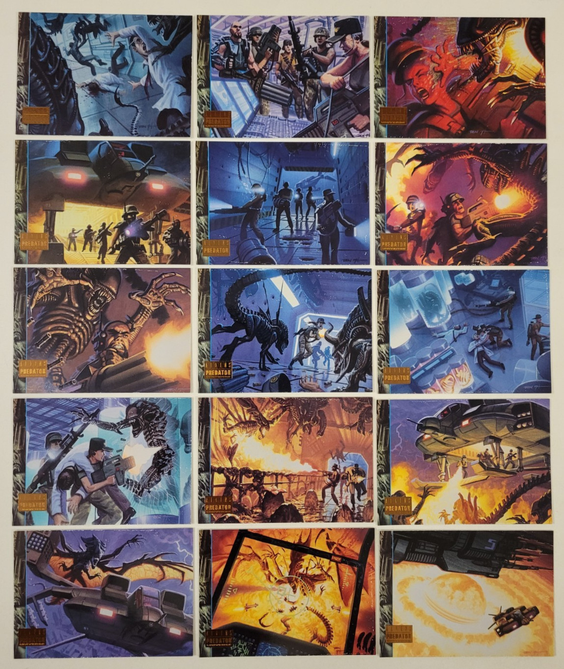 1994 ALIENS PREDATOR UNIVERSE Complete OPERATION Chase INSERT CARD SET A1 -A15 1994 ALIENS PREDATOR UNIVERSE Complete OPERATION Chase INSERT CARD SET A1 -A15