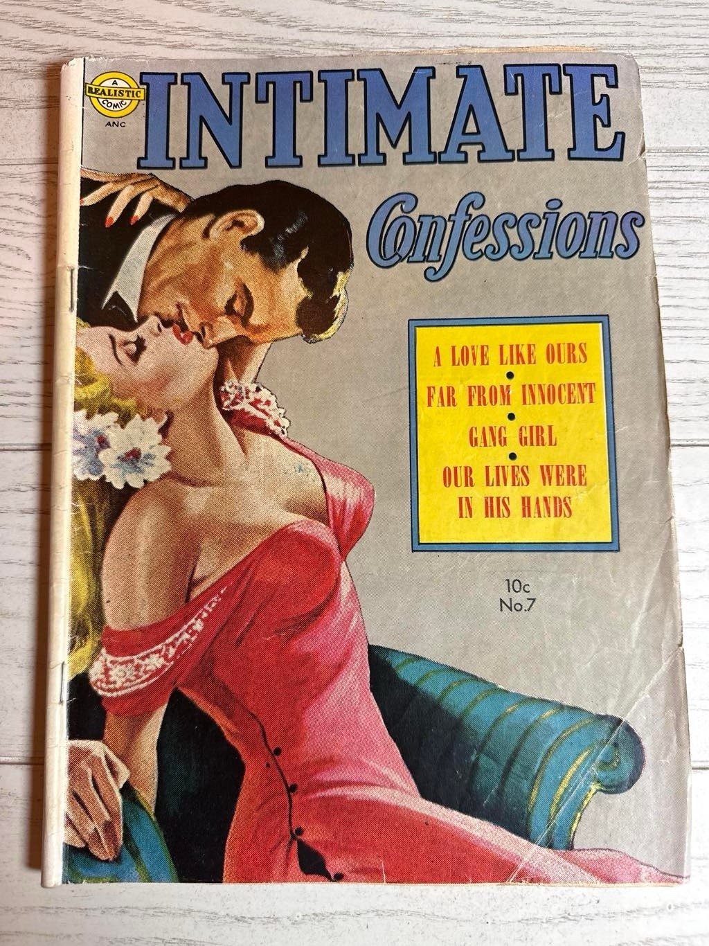 Intimate Confessions #7 1952 Avon Romance Comic Two-Timer Cover Scarce Intimate Confessions #7 1952 Avon Romance Comic Two-Timer Cover Scarce