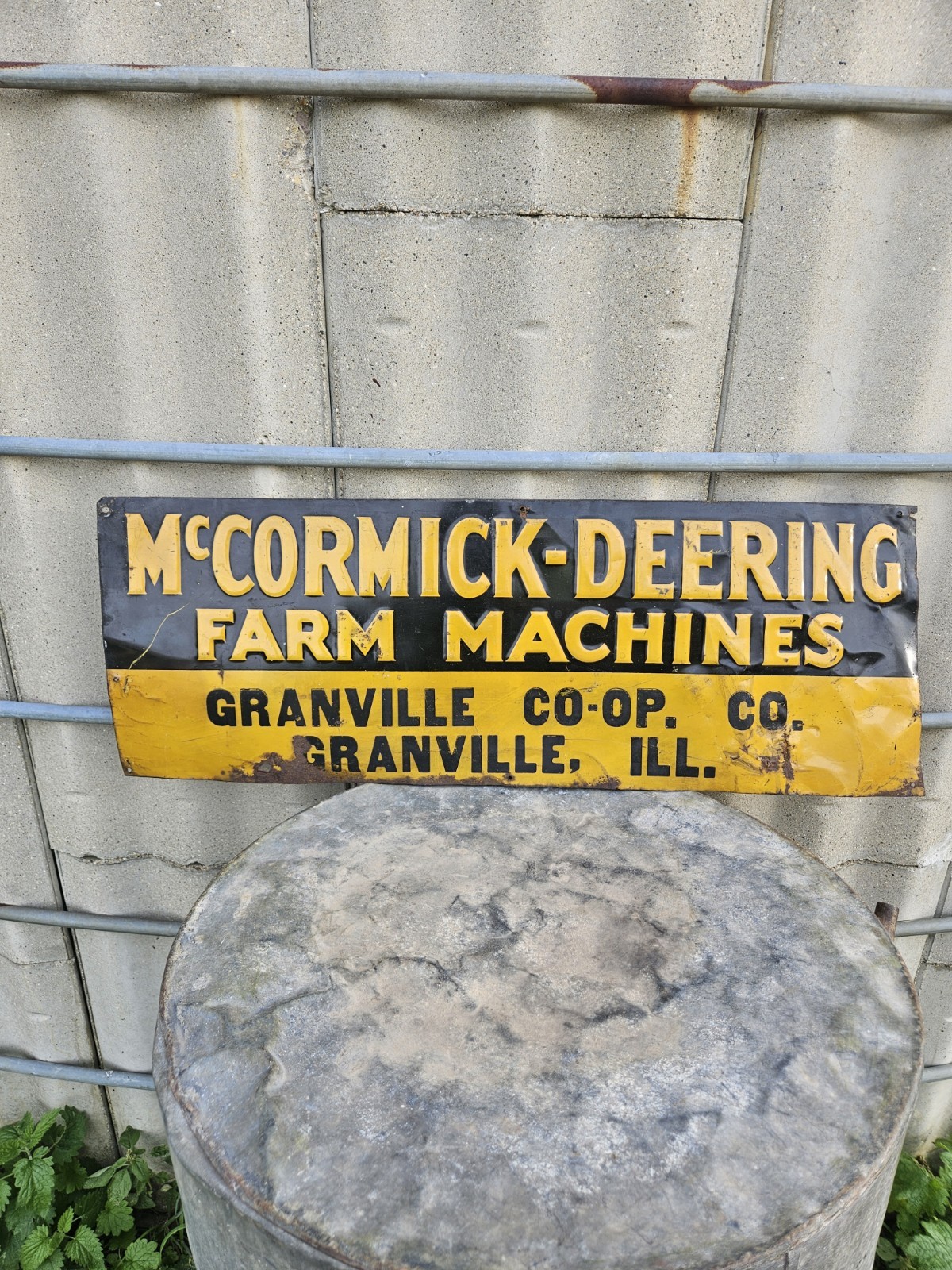 McCormick-Deering Farm Machines Granville Coop, Illinois early, original McCormick-Deering Farm Machines Granville Coop, Illinois early, original