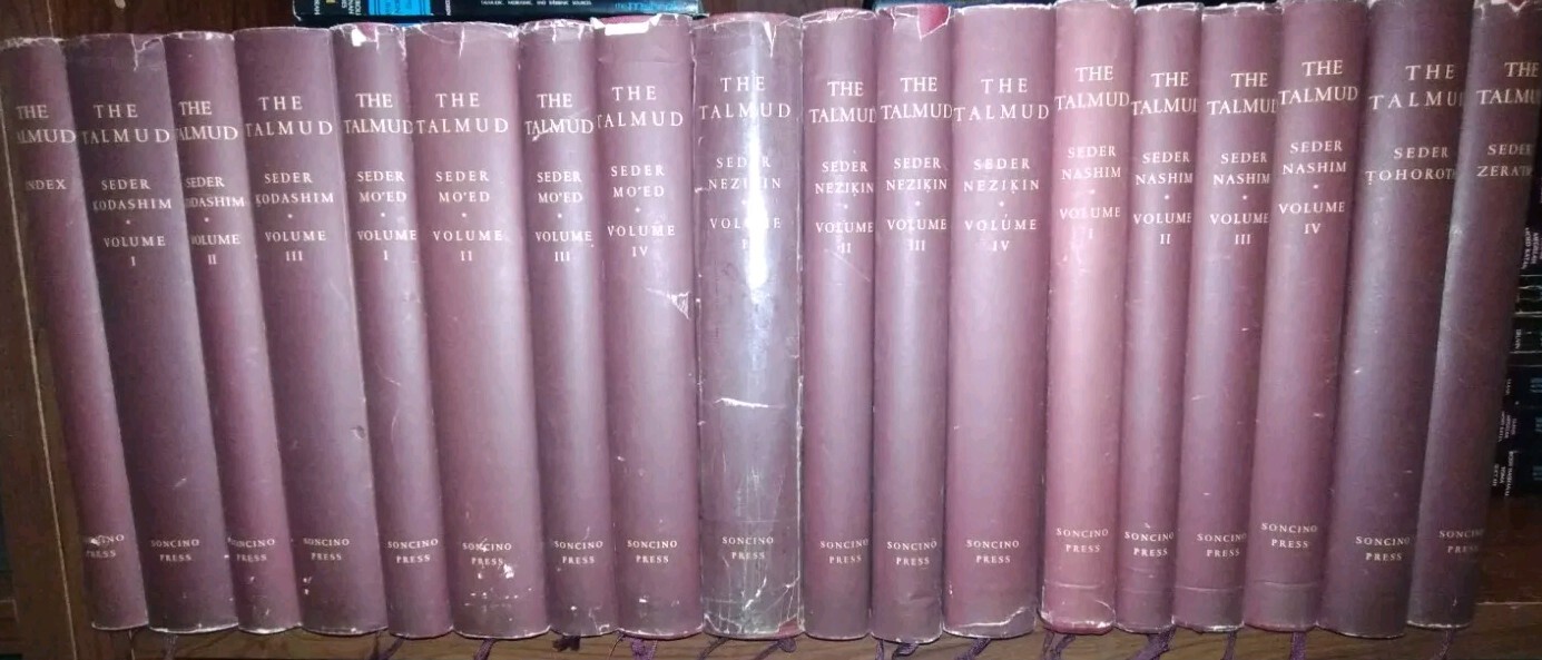 Rare Talmud Soncino Babylonian FULL SET Complete 18 Vol 1961 FIRST ED (CLEAN) Rare Talmud Soncino Babylonian FULL SET Complete 18 Vol 1961 FIRST ED (CLEAN)