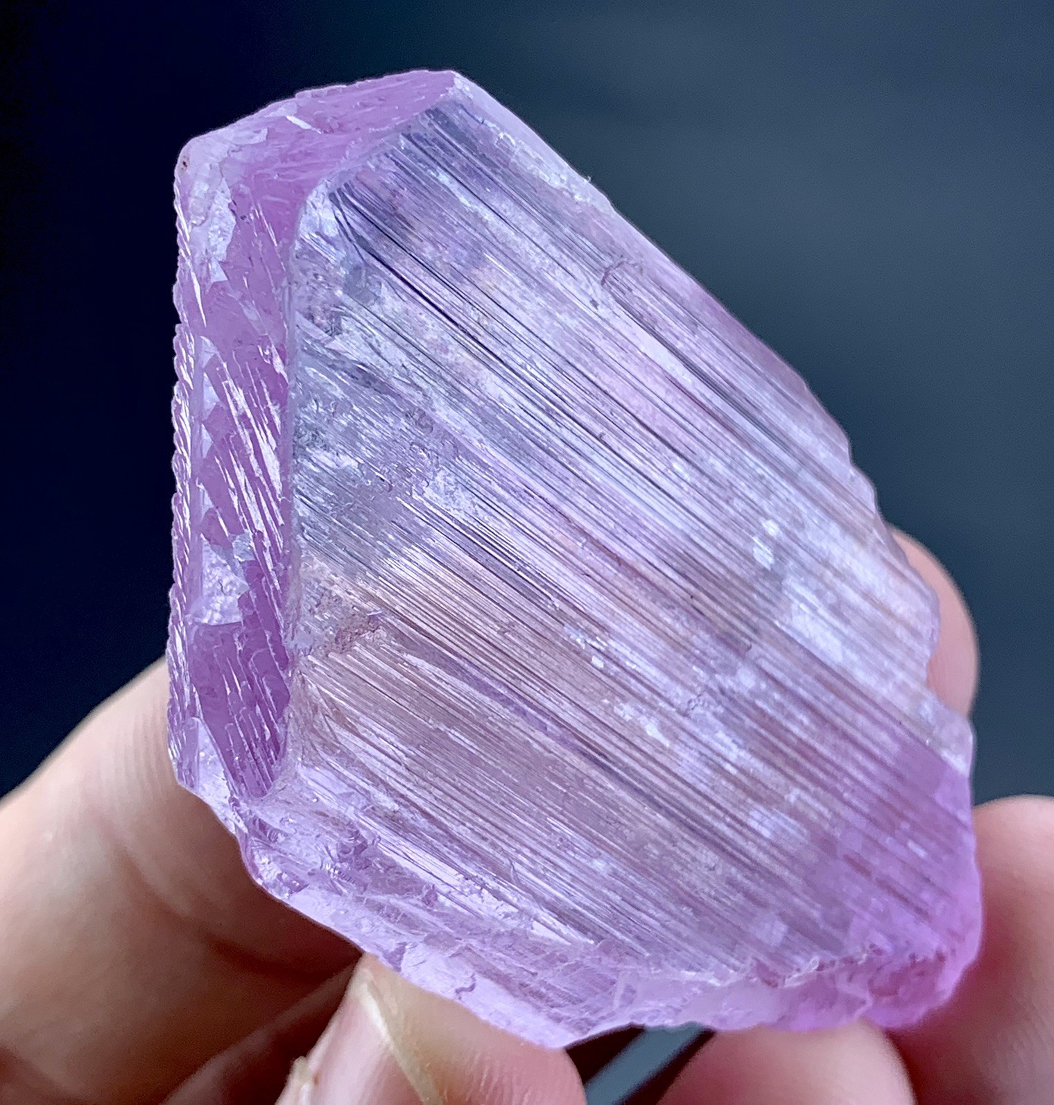 193 Carat Natural Pink Kunzite Crystal From Afghanistan 193 Carat Natural Pink Kunzite Crystal From Afghanistan