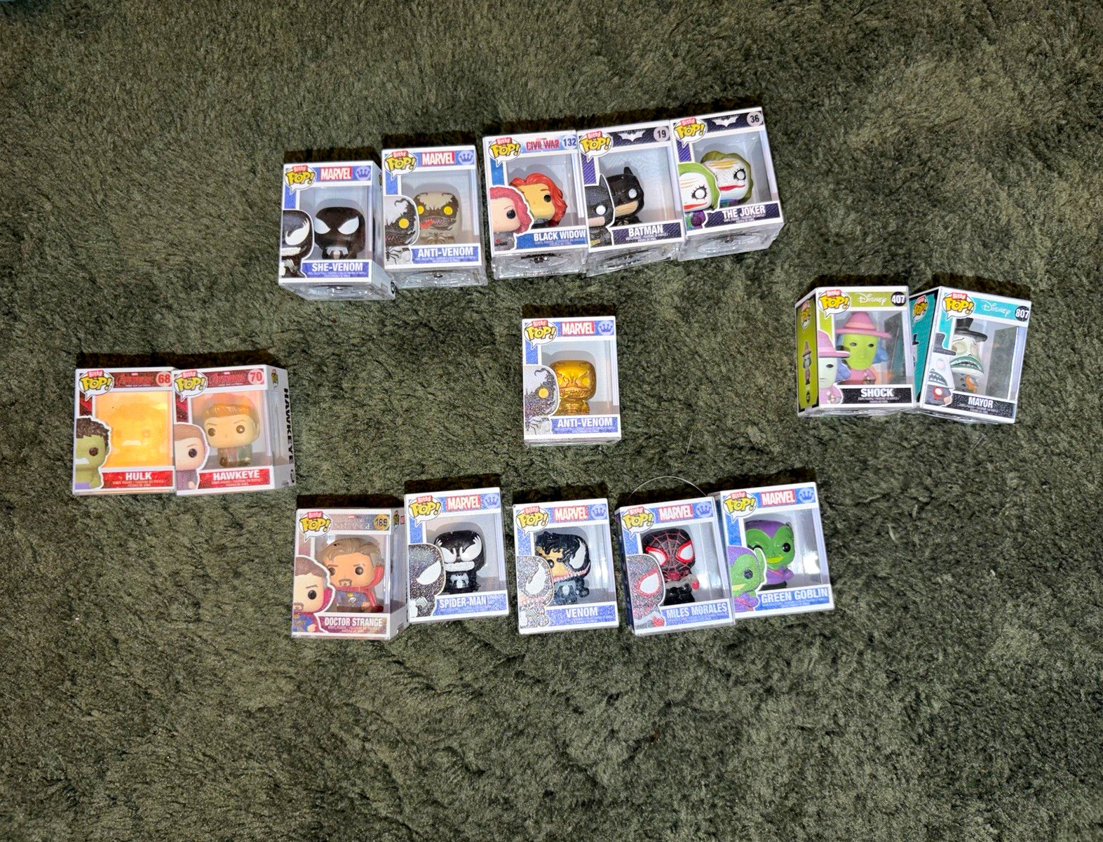 Funko Bitty Pop 13pc Mixed Lot Vinyl Boxed Marvel DC Disney Batman Joker Funko Bitty Pop 13pc Mixed Lot Vinyl Boxed Marvel DC Disney Batman Joker