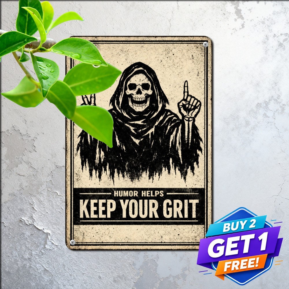 Stay Positive Keep Smiling Skull Sign Funny Gothic Humor Tin Metal Plaque 8x12 Stay Positive Keep Smiling Skull Sign Funny Gothic Humor Tin Metal Plaque 8x12