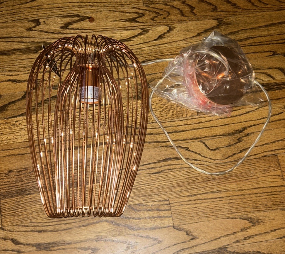 Copper Mid Century Modern Hanging Lamp Copper Mid Century Modern Hanging Lamp