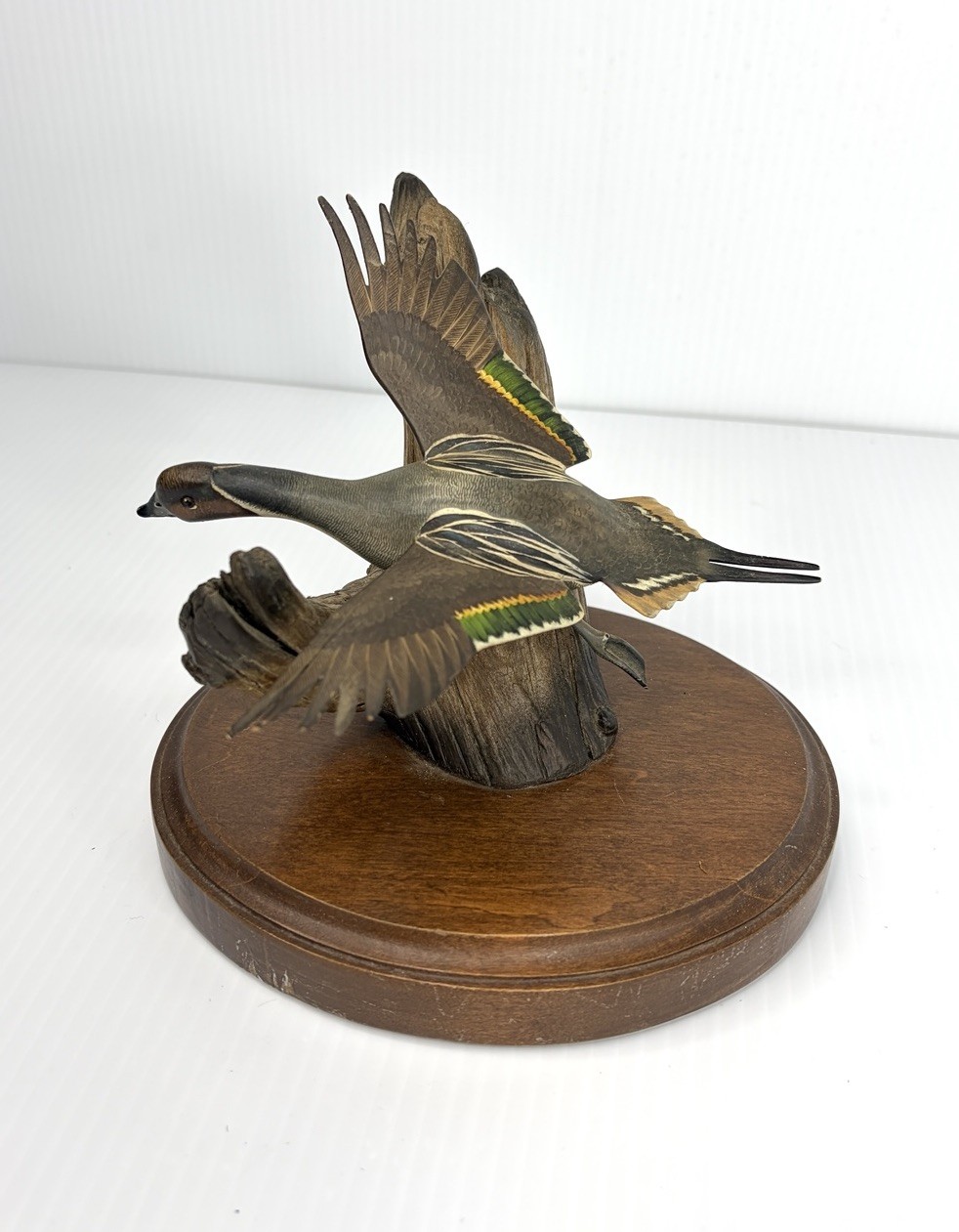 Vintage Pintail Duck Flying Sculpture Handcrafted & hand-painted Wood MOVES 6” Vintage Pintail Duck Flying Sculpture Handcrafted & hand-painted Wood MOVES 6”