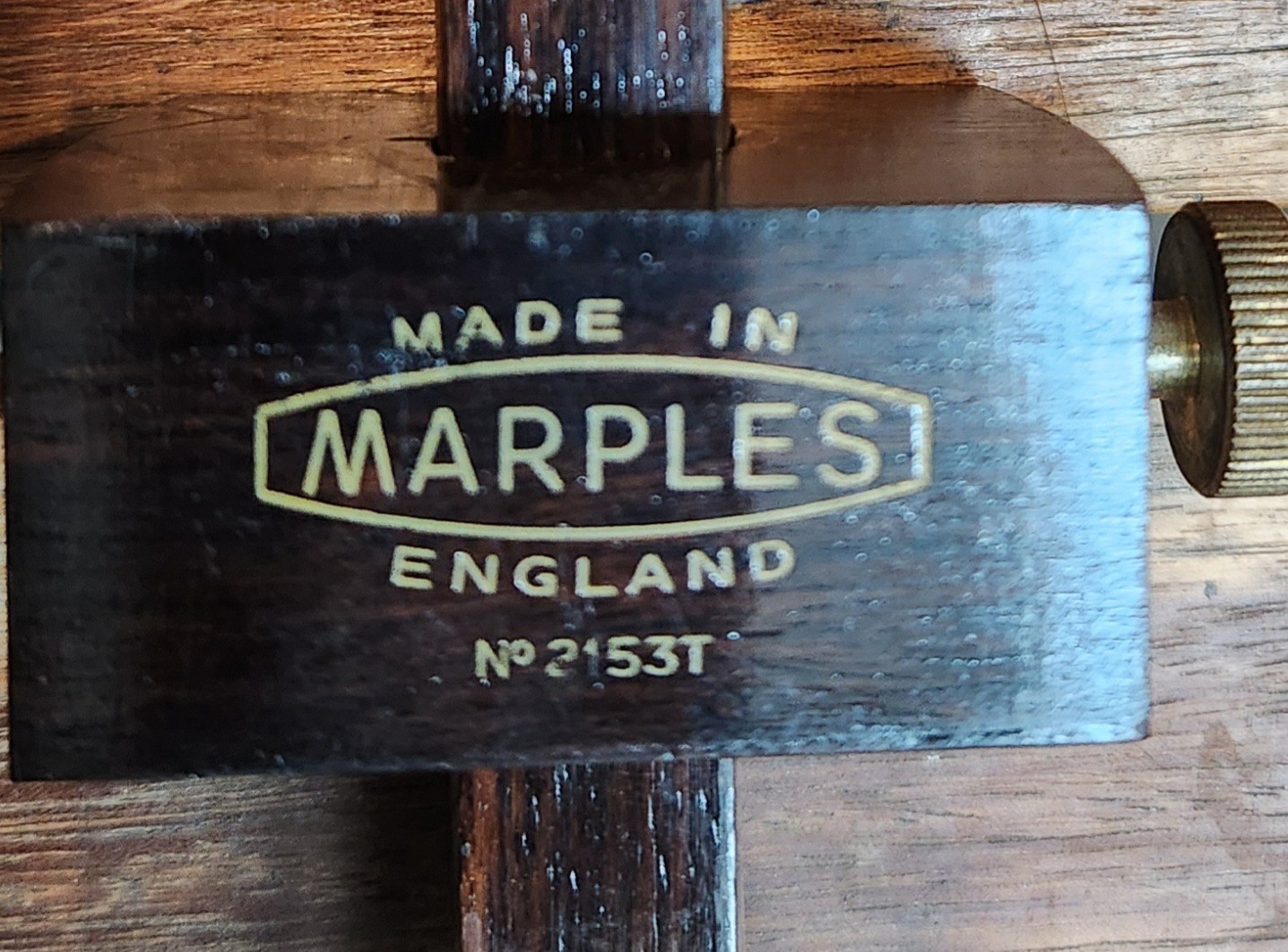 Vintage Wm Marples 2153T Rosewood Mortise & Marking Gauge Made in England w/ Box